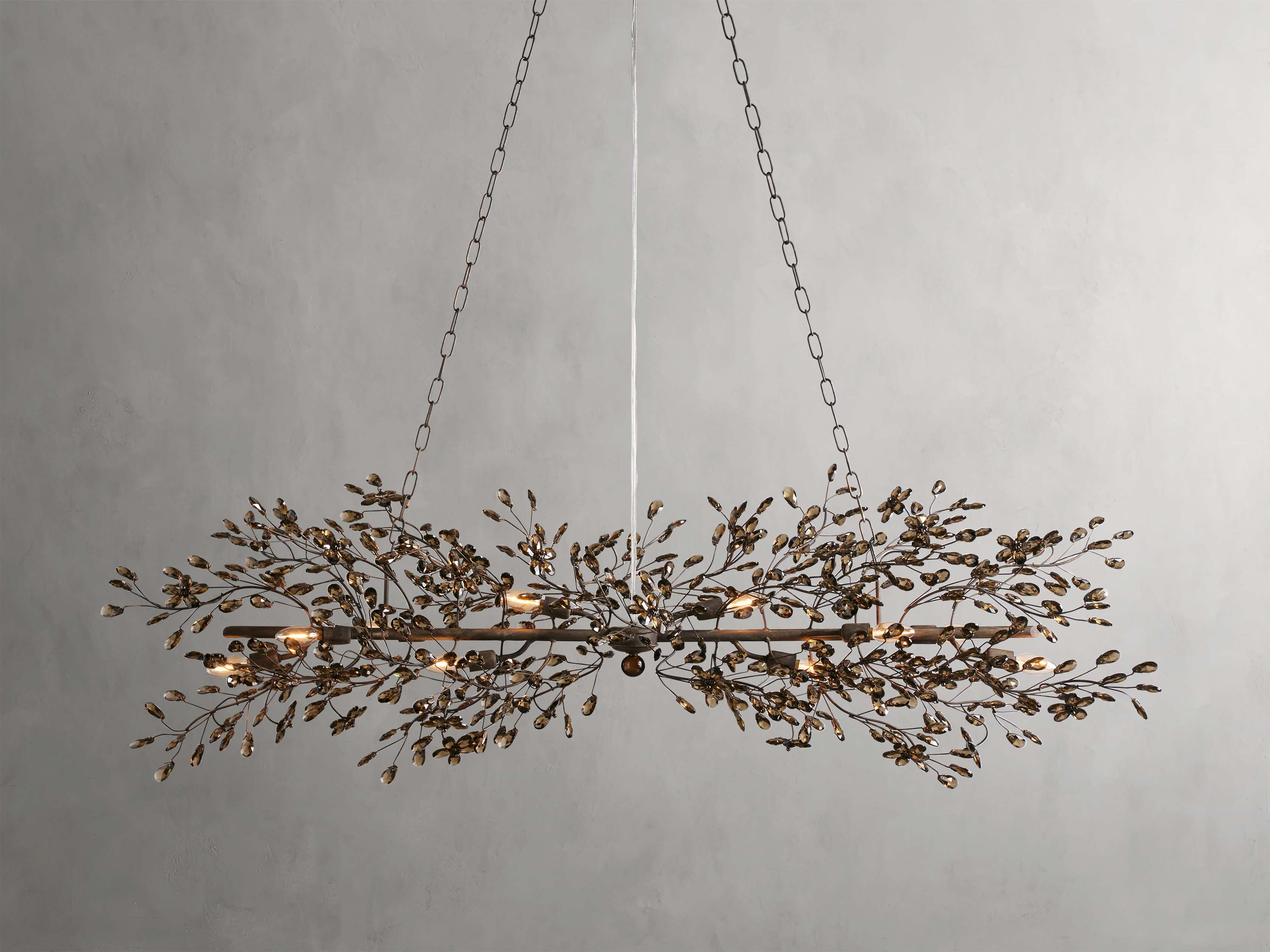 Fiore Sculpted Petals Linear Chandelier - Image 47