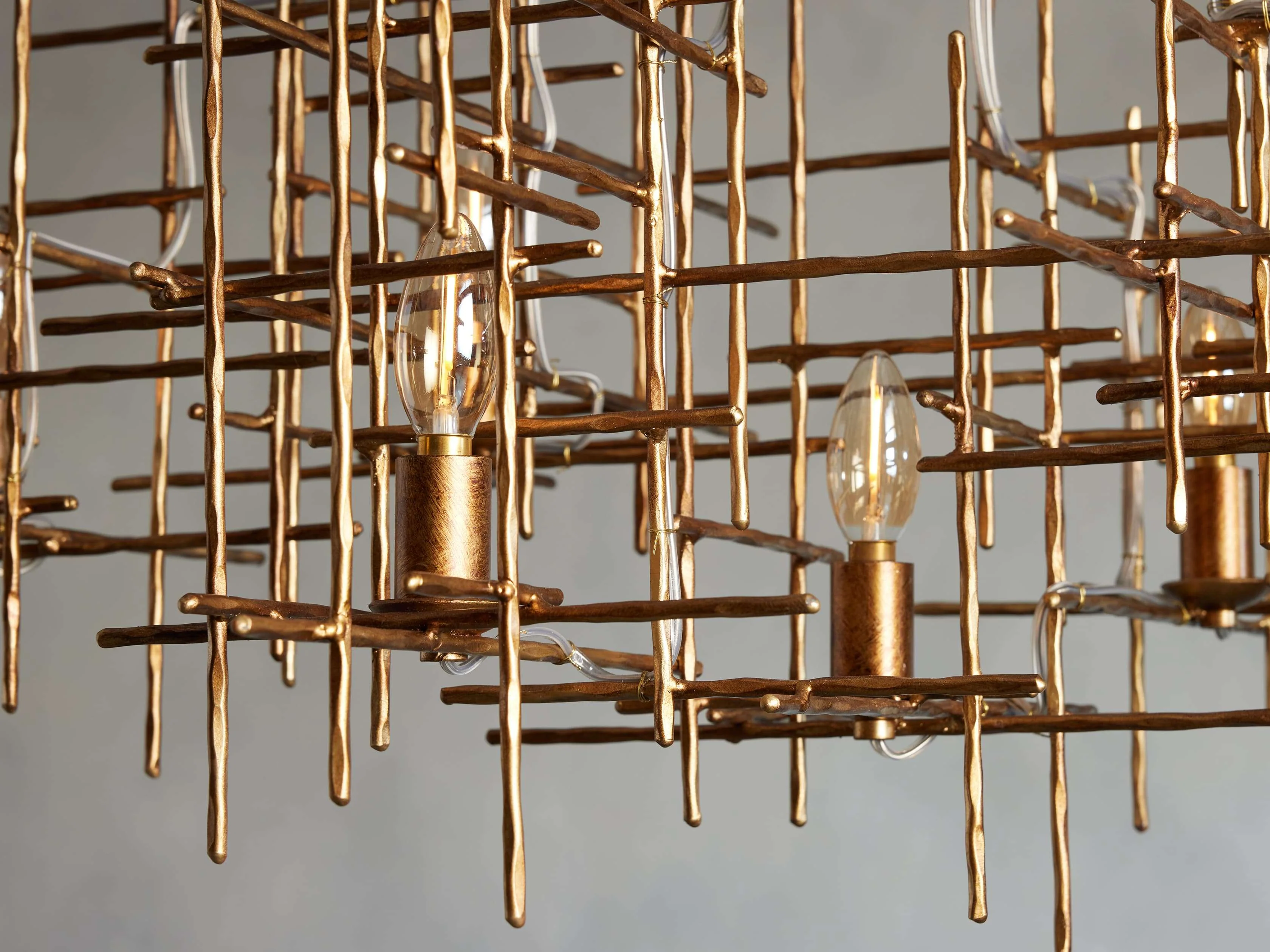 Fritz Handcrafted Vintage Linear Chandelier - Image 3