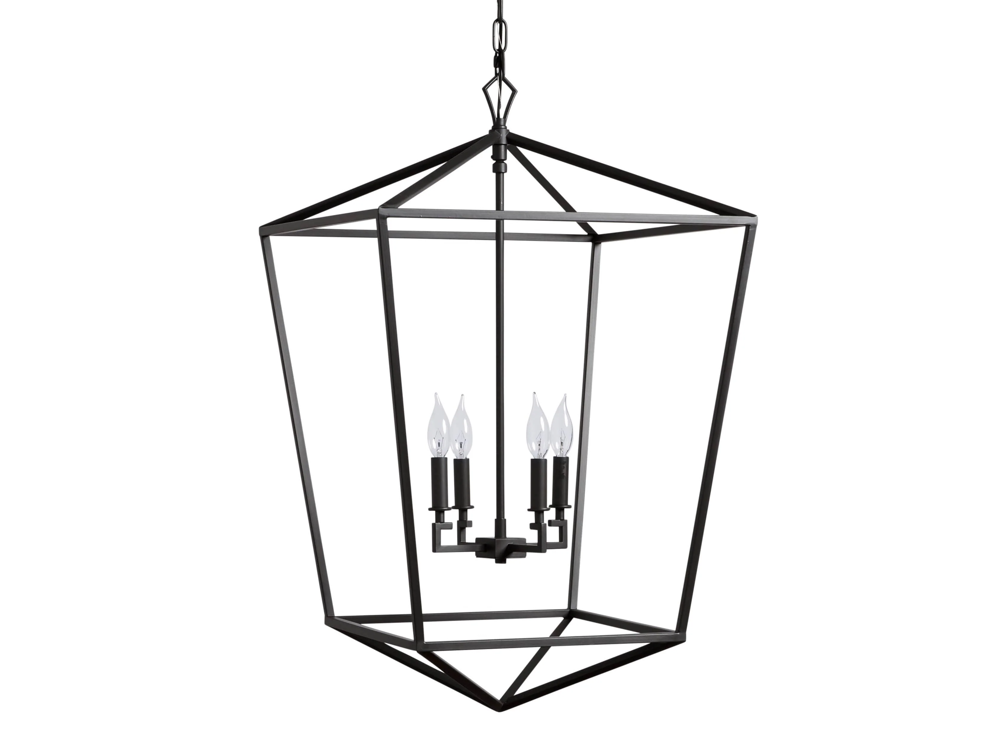 Garnet Hand Forged Cage Chandelier - Image 10
