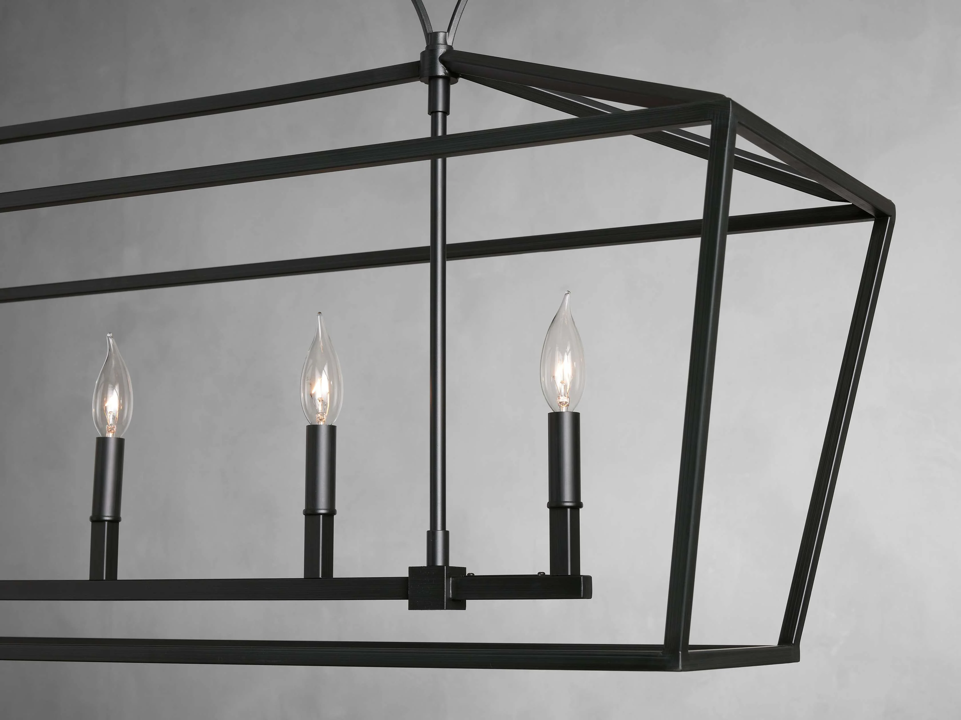 Garnet Hand Forged Rectangular Chandelier - Image 15