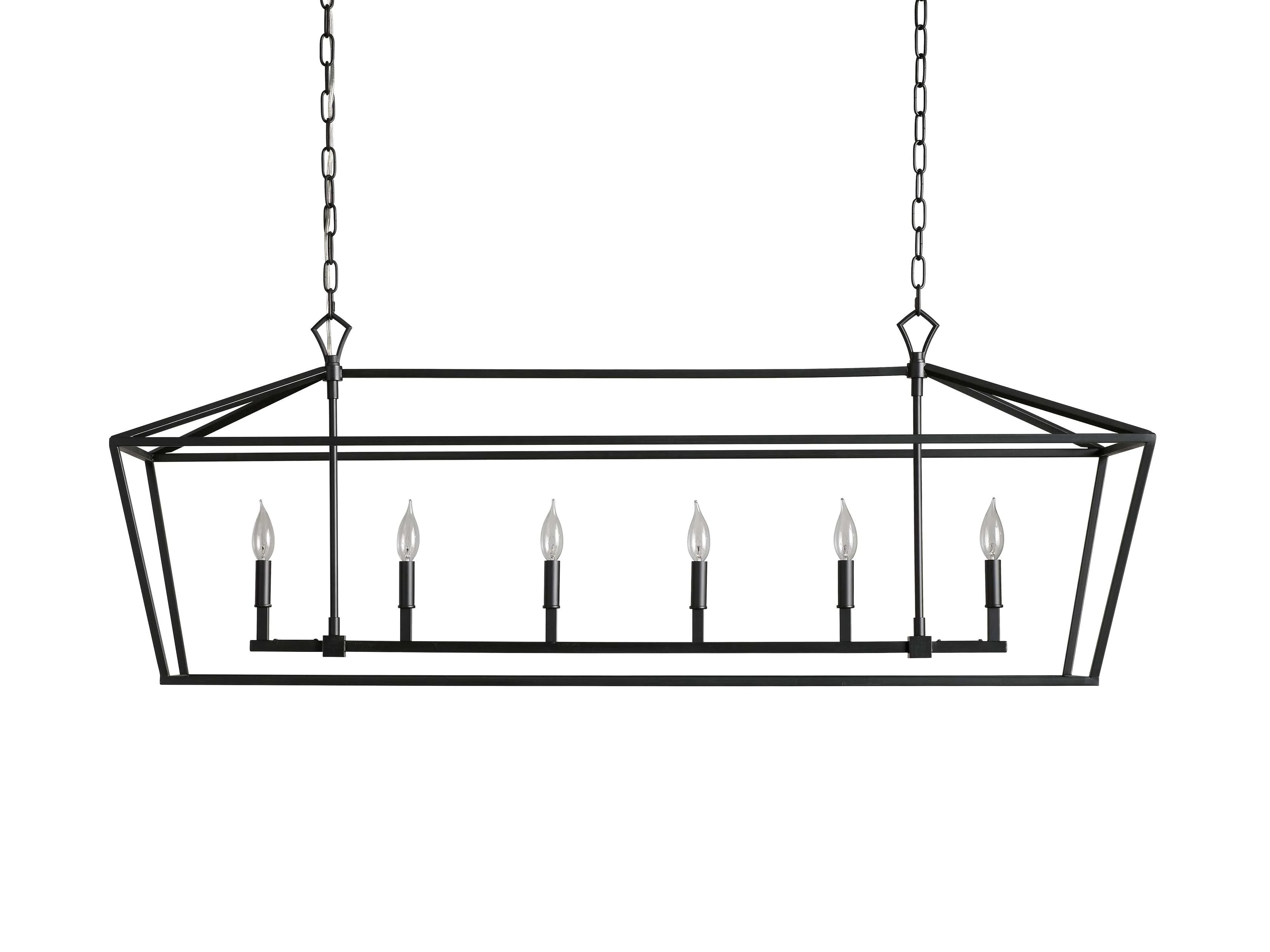 Garnet Hand Forged Rectangular Chandelier - Image 17