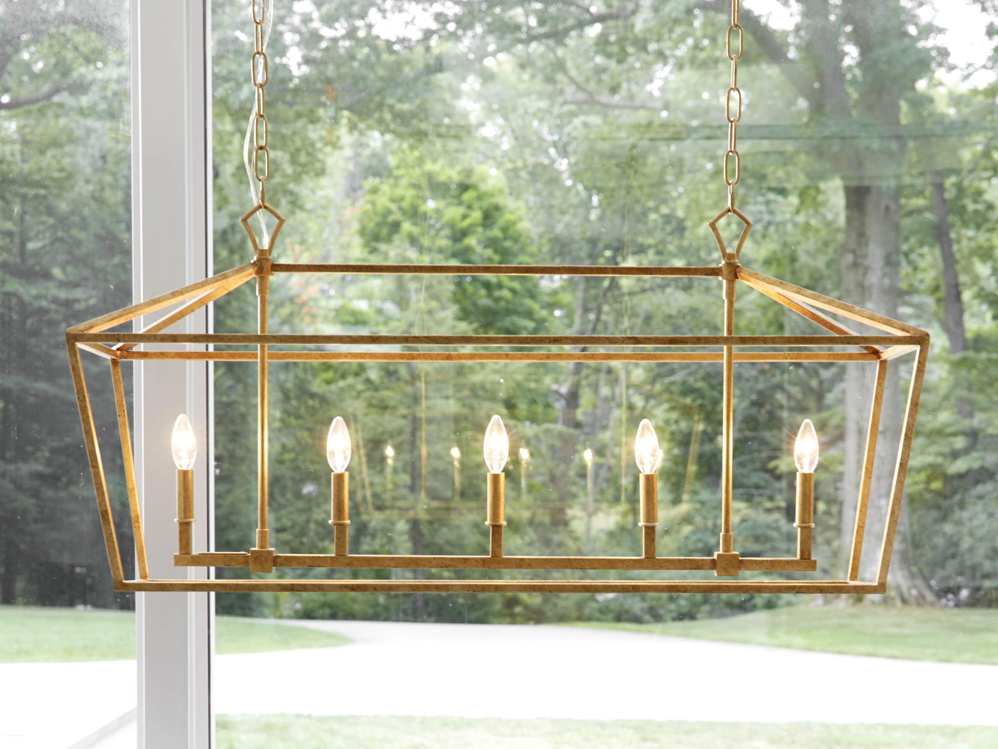 Garnet Hand Forged Rectangular Chandelier - Image 18