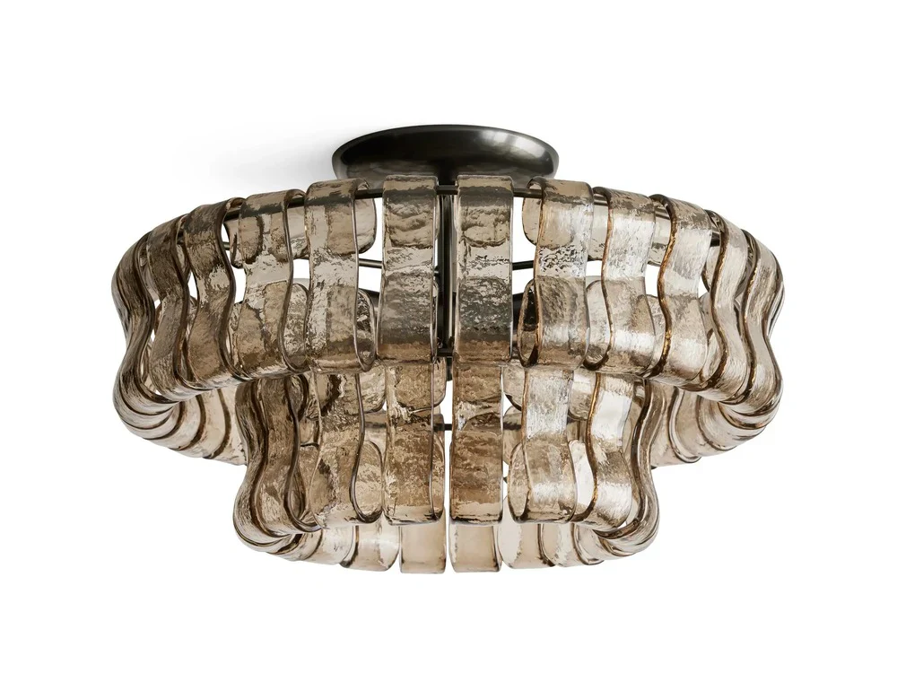 Ghiaccio Textured Glass Flush Mount - Image 13