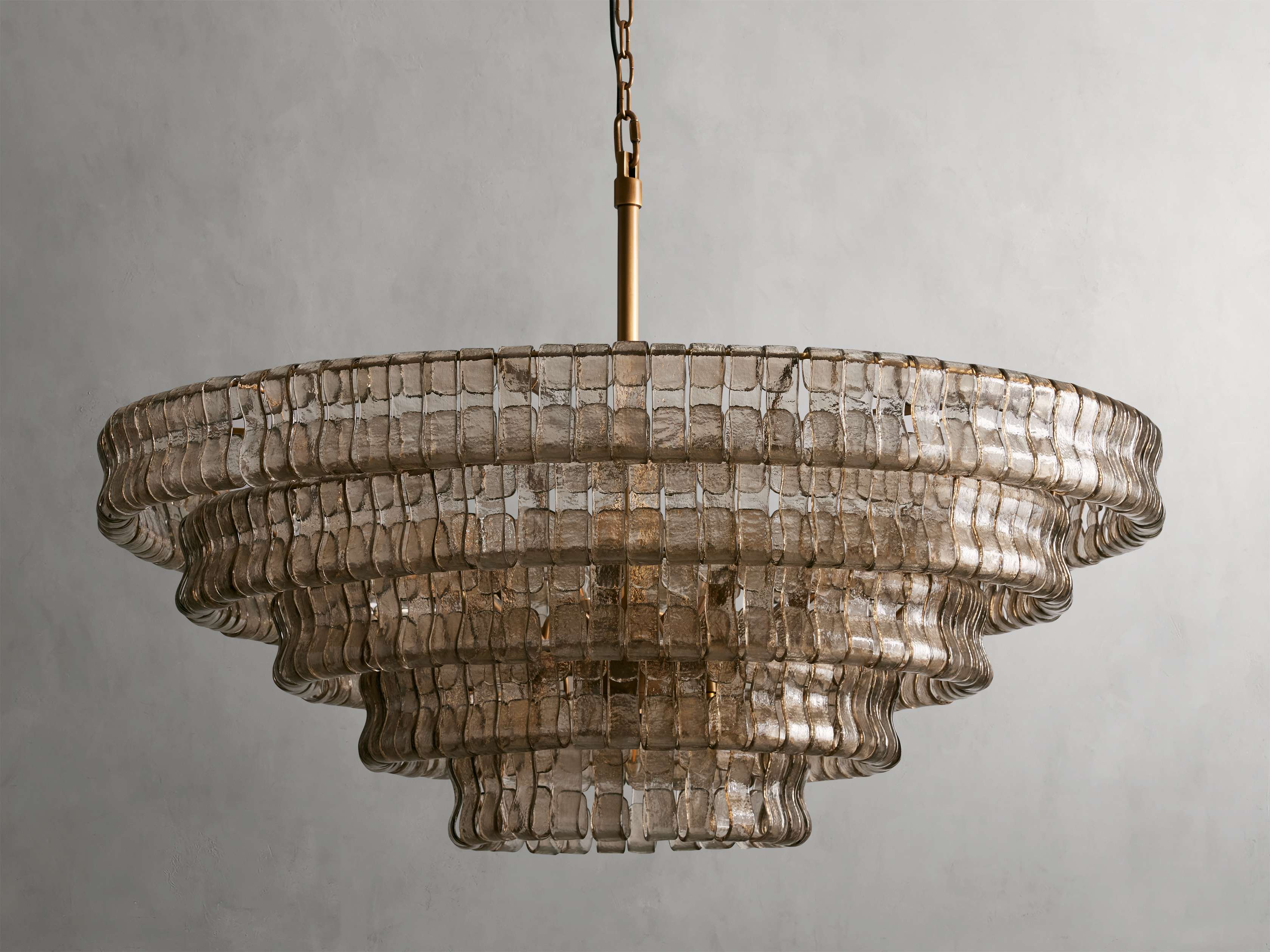 Ghiaccio Textured Glass Round Chandelier - Image 27