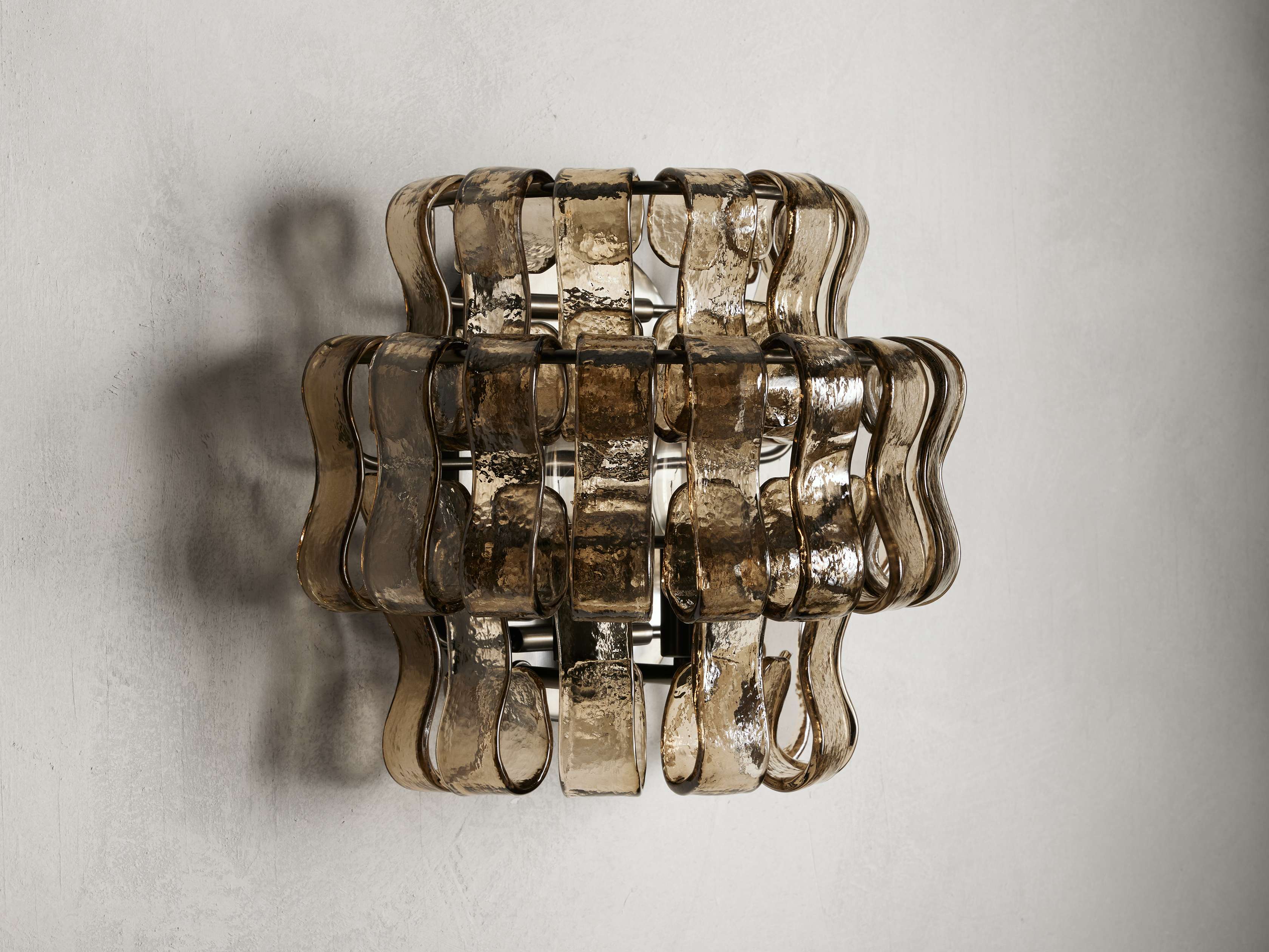 Ghiaccio Textured Glass Wall Sconces - Image 11