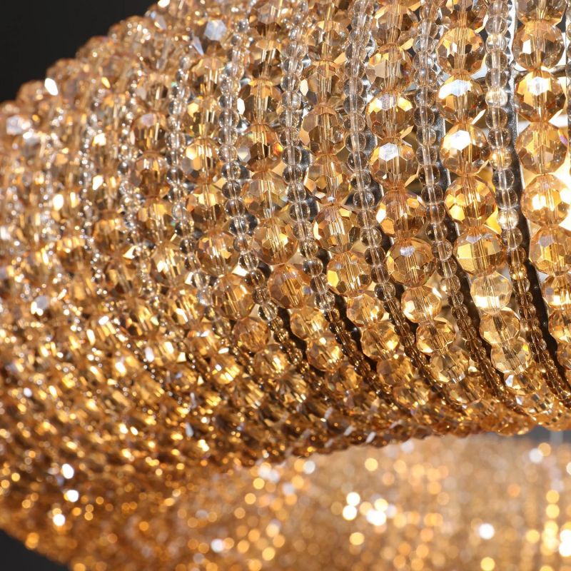 Halo Stranded Crystal Round Chandelier 72" - Image 8