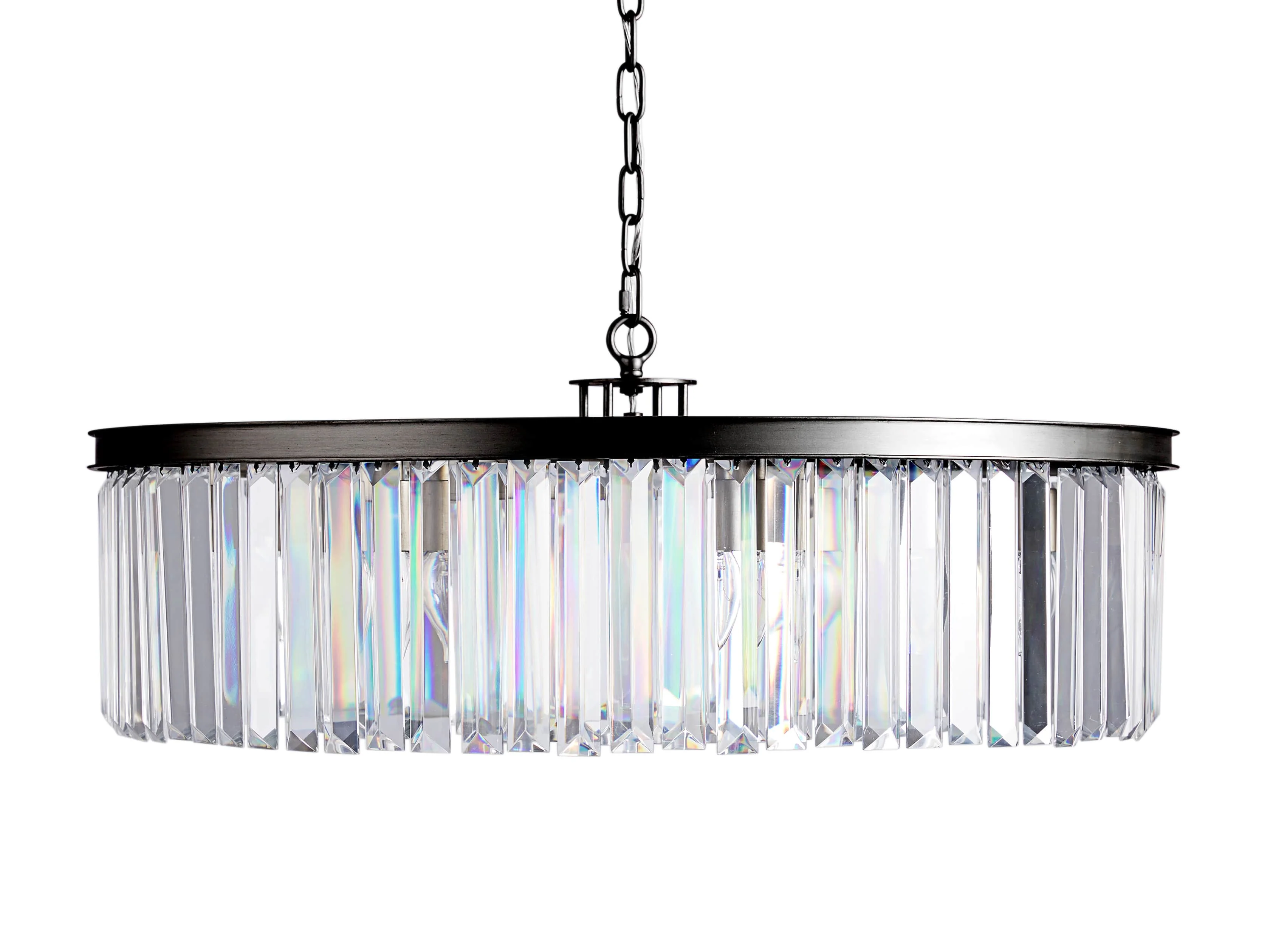 Leyland Faceted Deco Round Chandelier - Image 10
