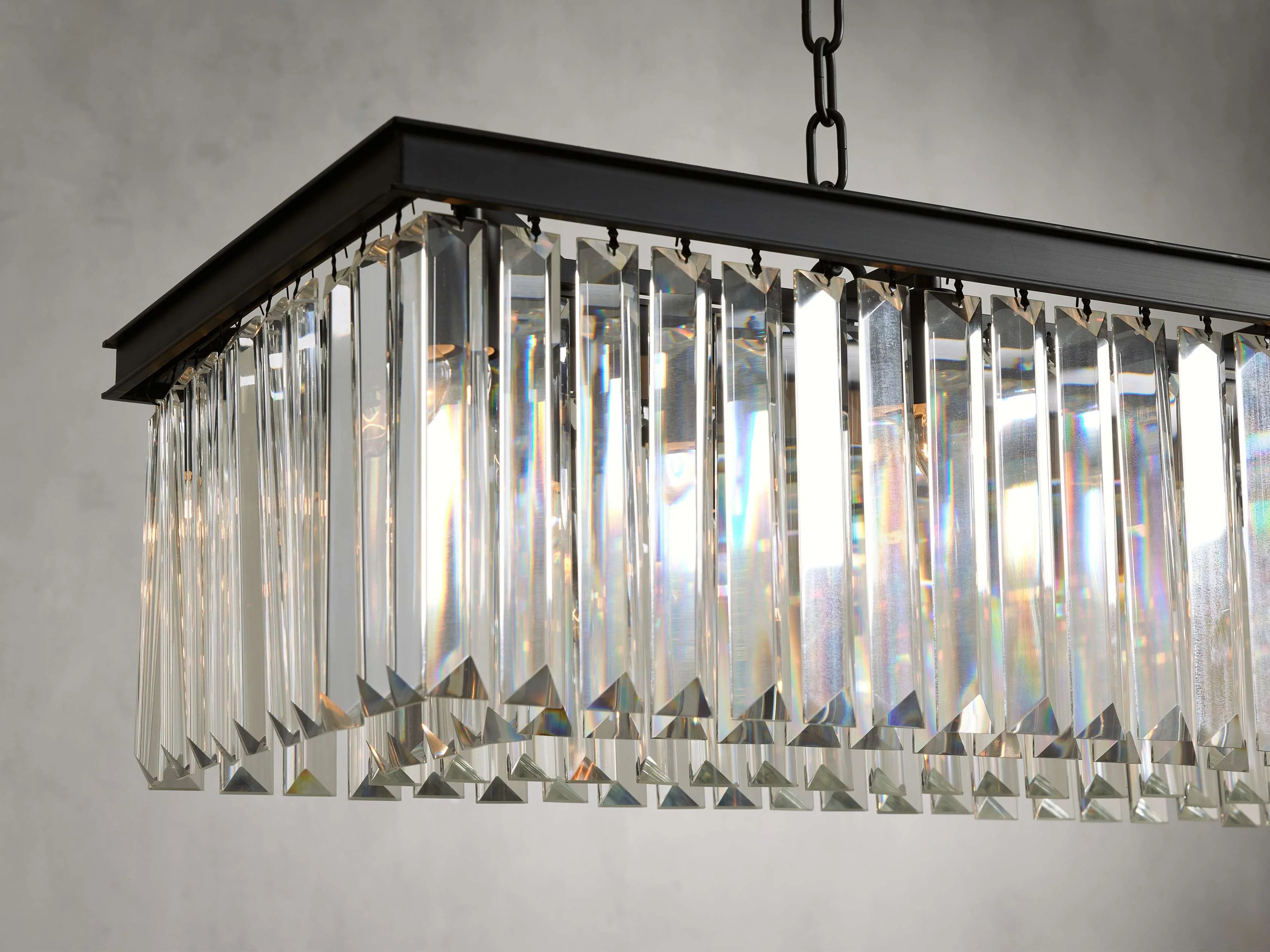 Leyland Prism Crystal Rectangular Chandelier - Image 8