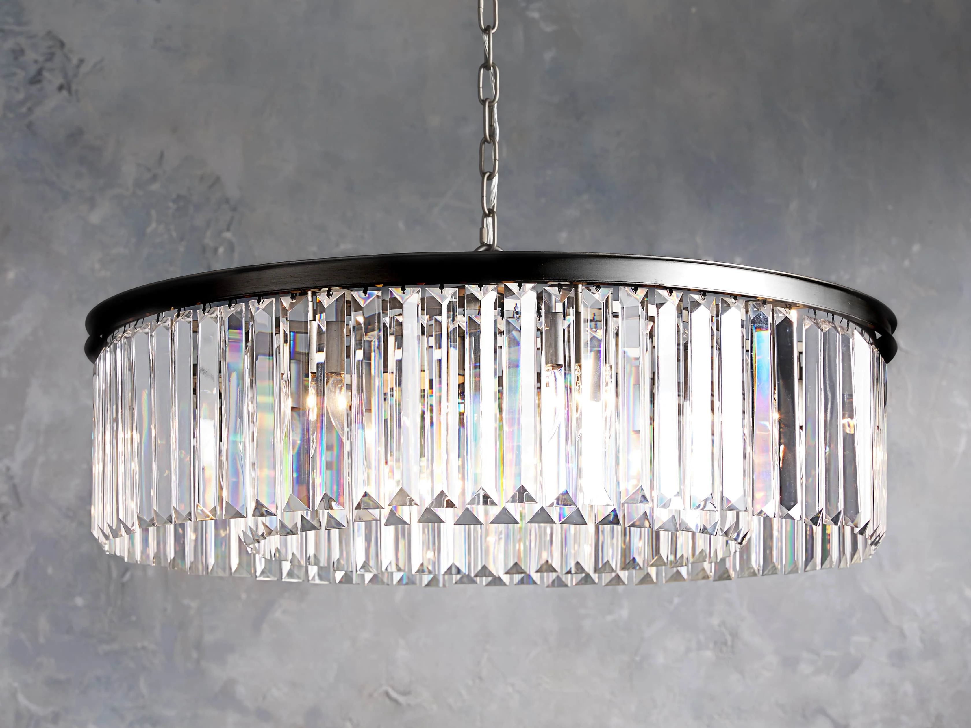 Leyland Prism Crystal Round Chandelier - Image 6