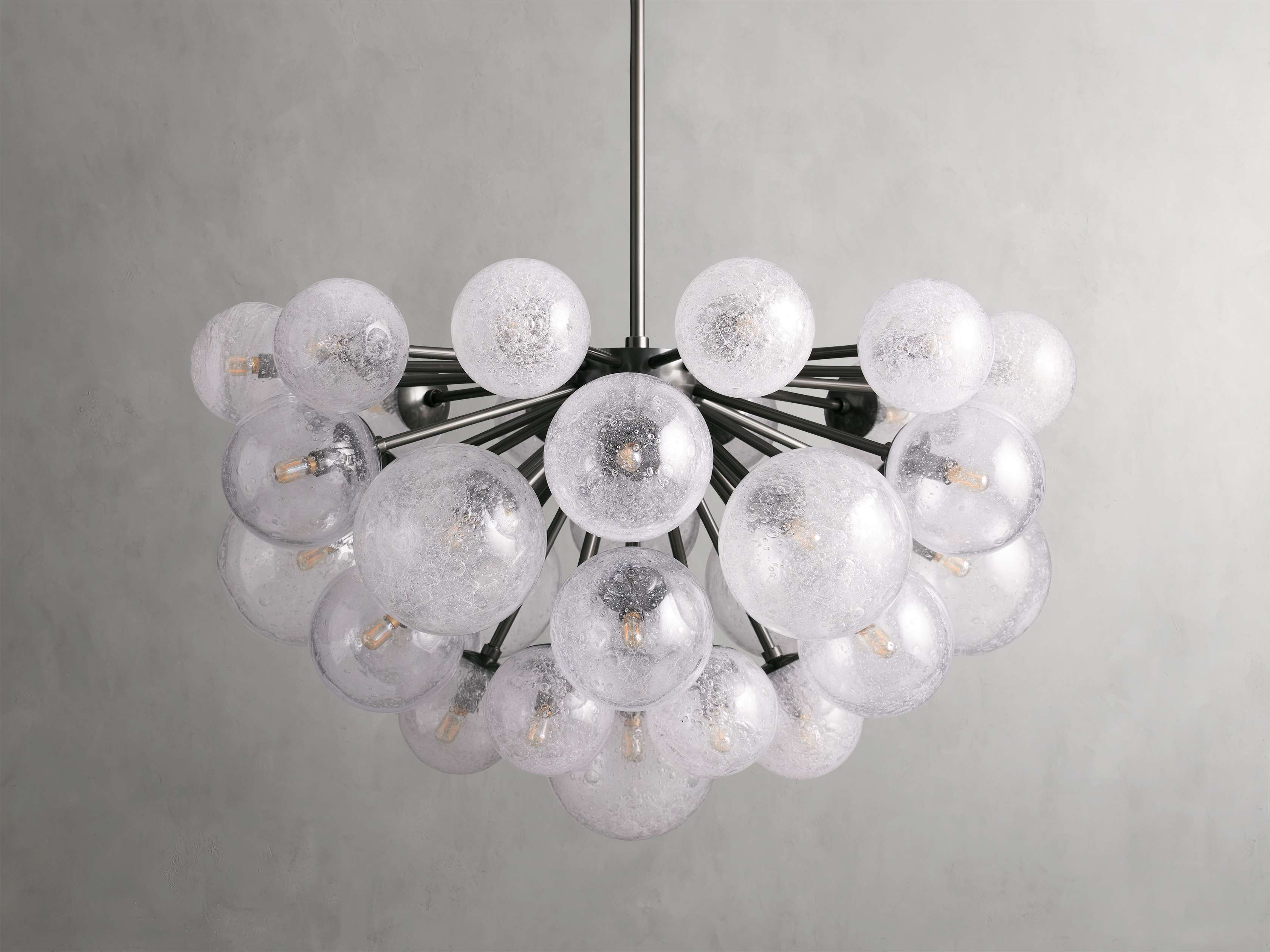 Mandoza Bubble Glass Round Chandelier - Image 22