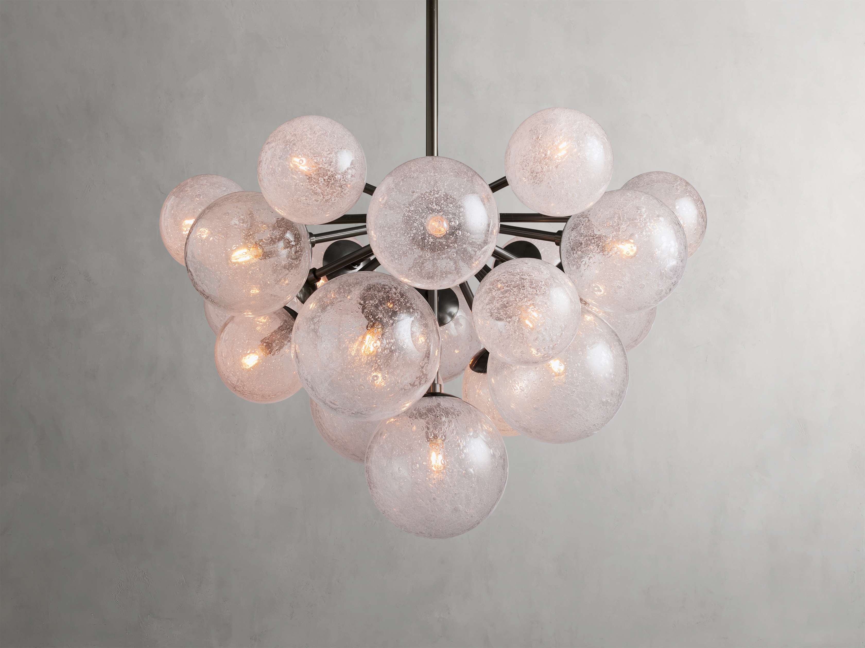 Mandoza Bubble Glass Round Chandelier - Image 6