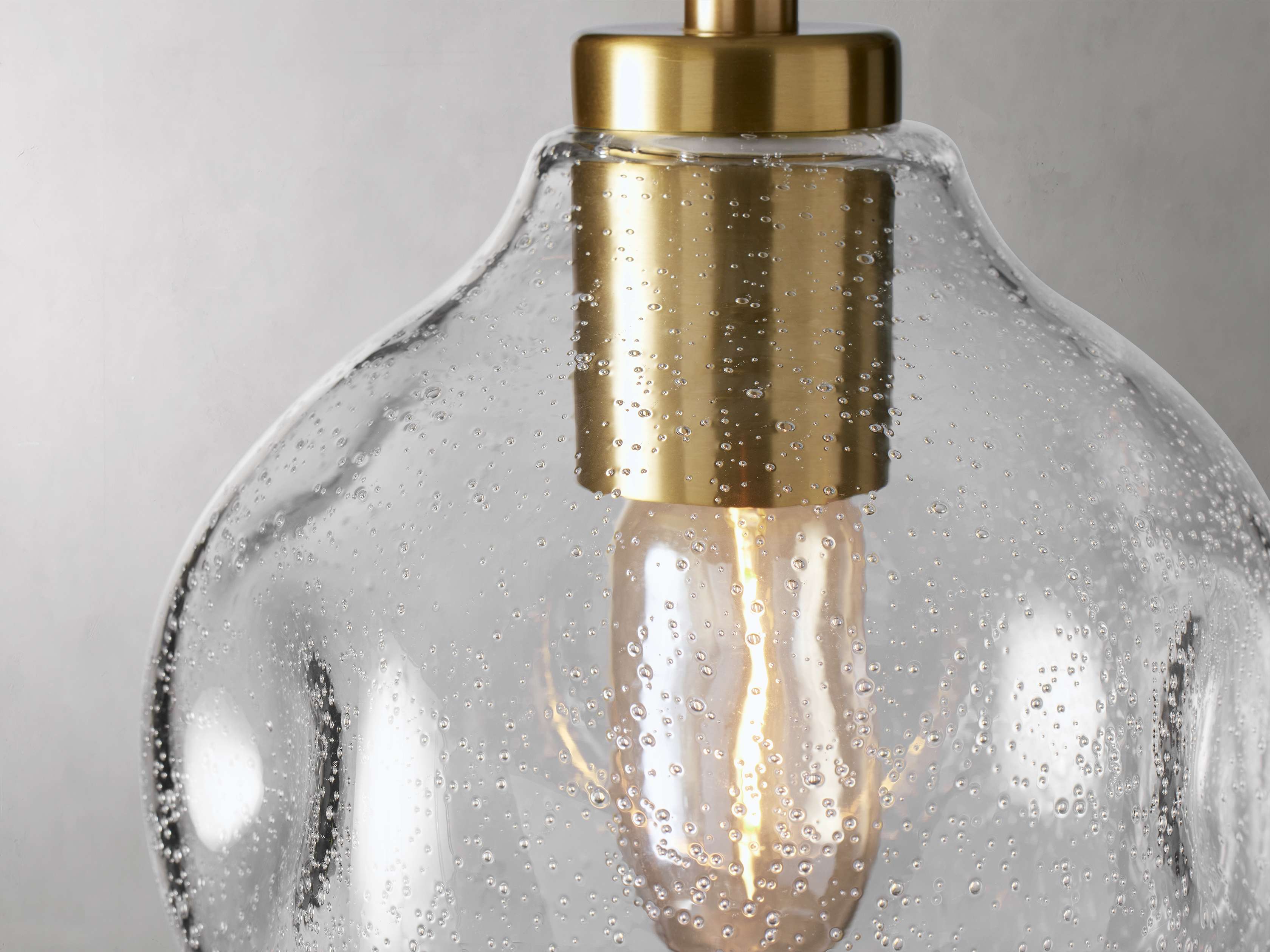 Organic Pebble Glass Pendant Light - Image 3