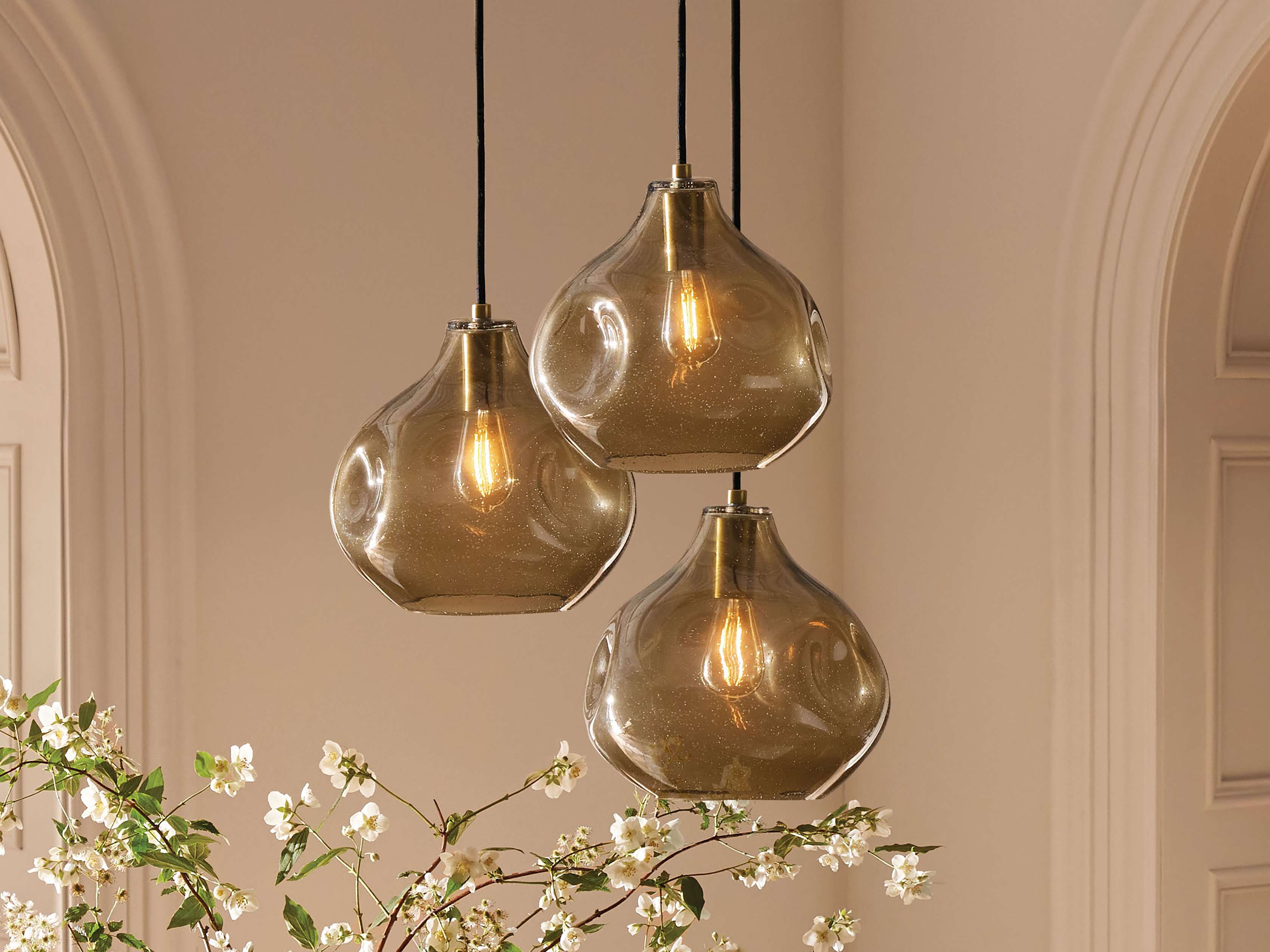 Organic Pebble Glass Pendant Light - Image 37
