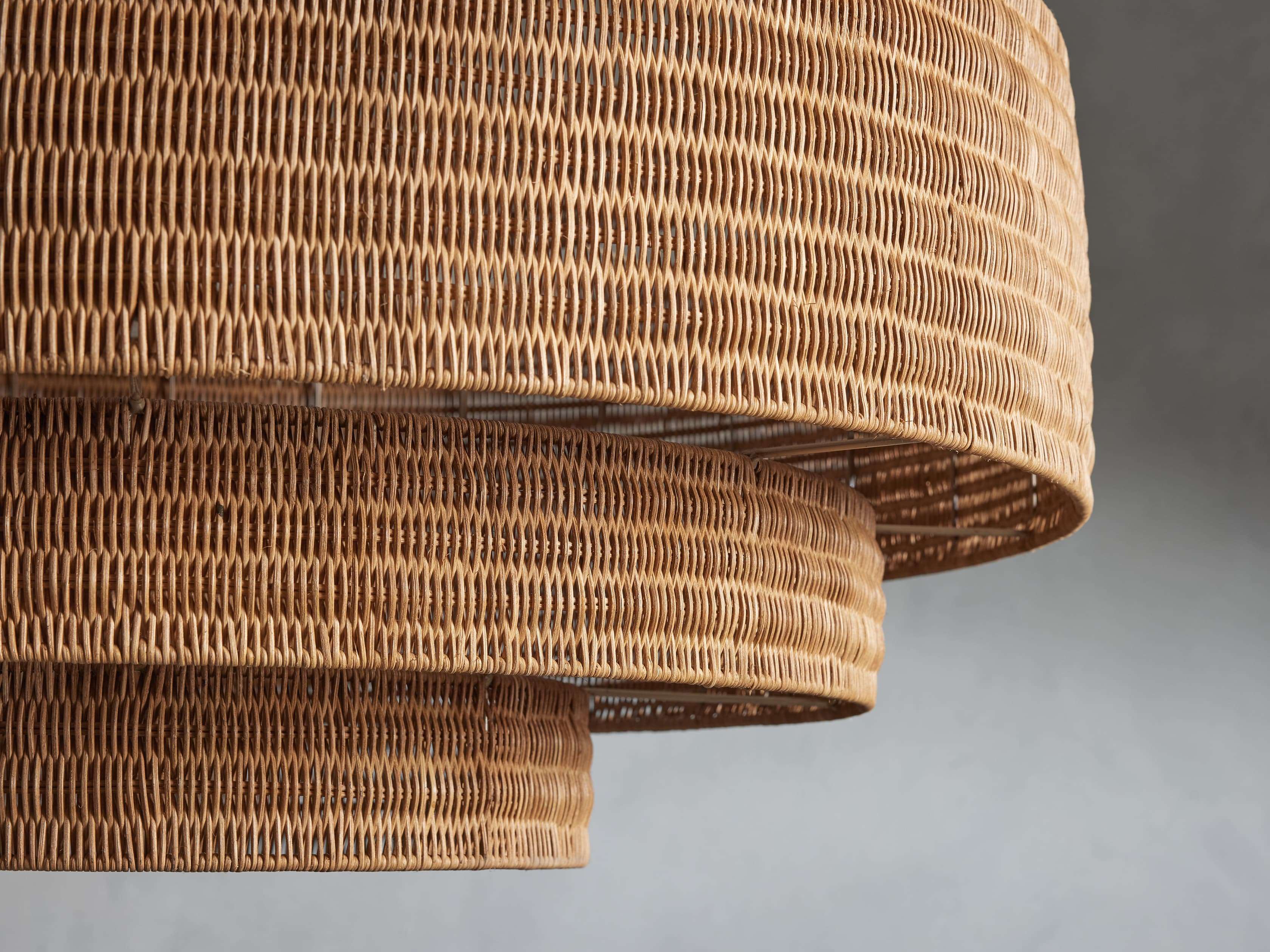 Paloma Handcrafted Rattan Tiered Chandelier - Image 18