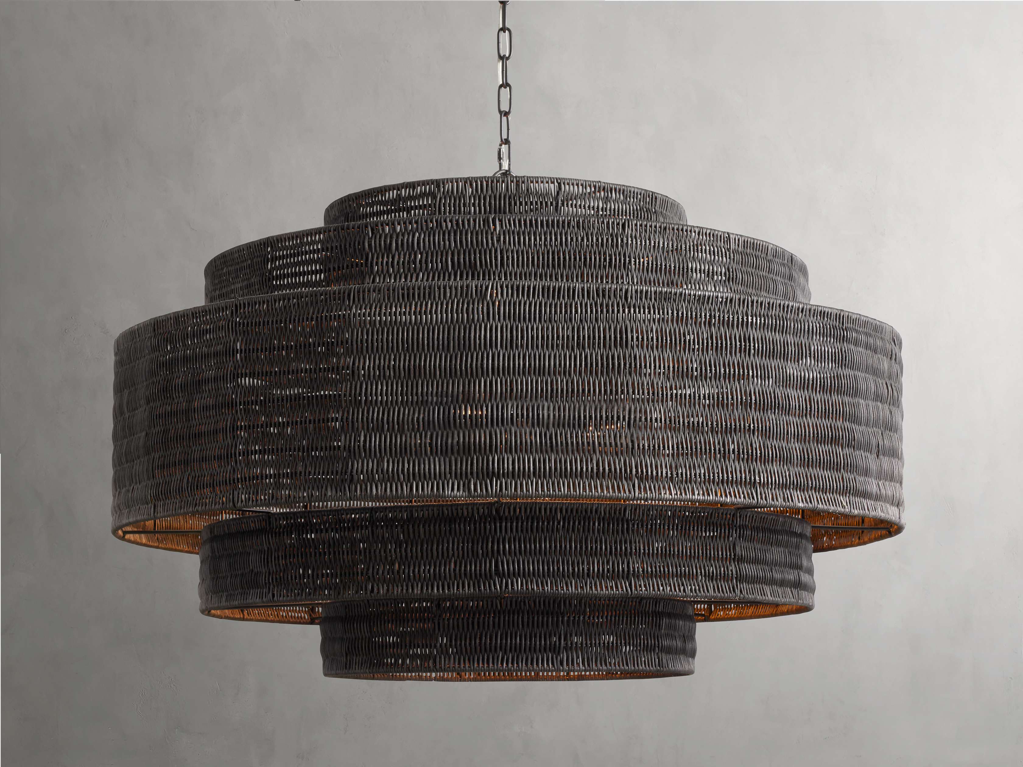 Paloma Handcrafted Rattan Tiered Chandelier - Image 26