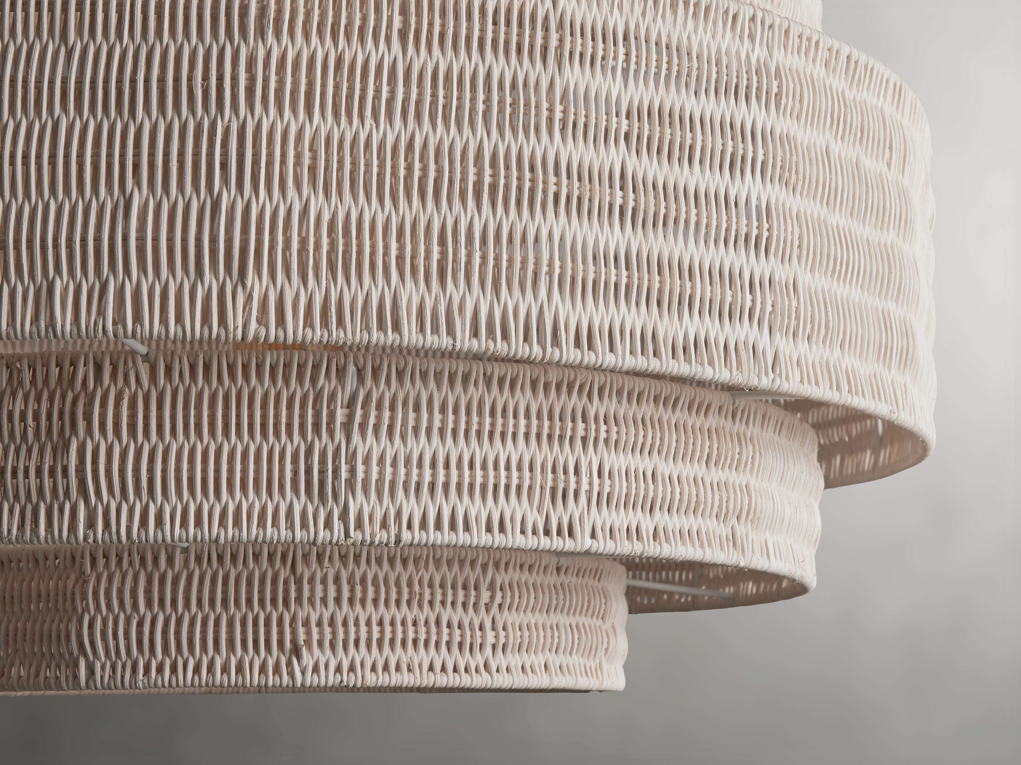 Paloma Handcrafted Rattan Tiered Chandelier - Image 8