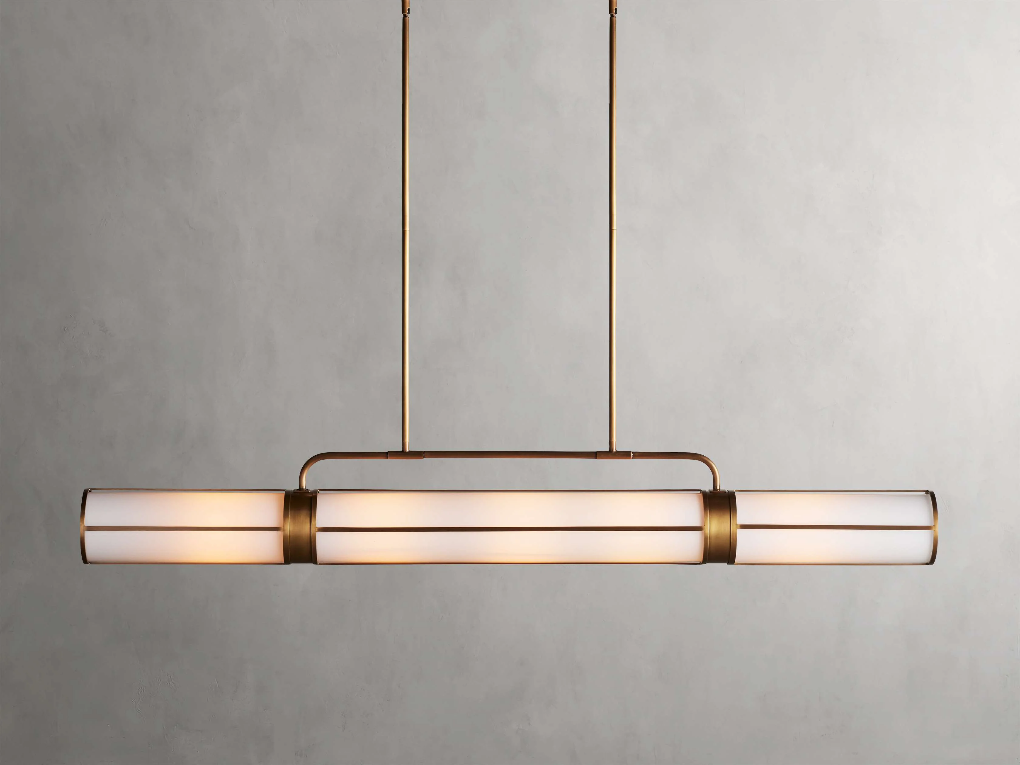 Remming Sculpted Glass Linear Chandelier - Image 16