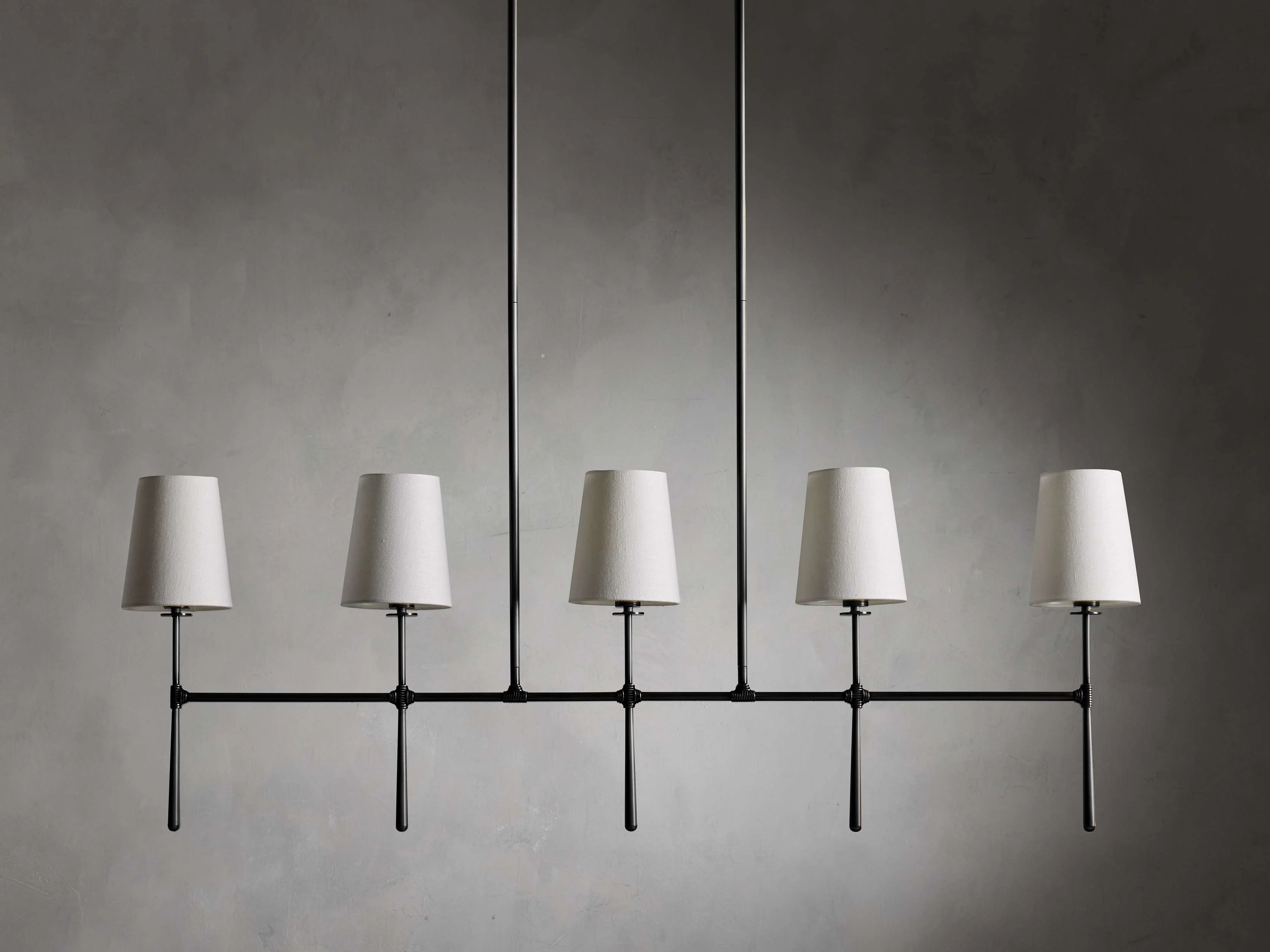 Rhodes Midcentury Torch Linear Chandelier - Image 7