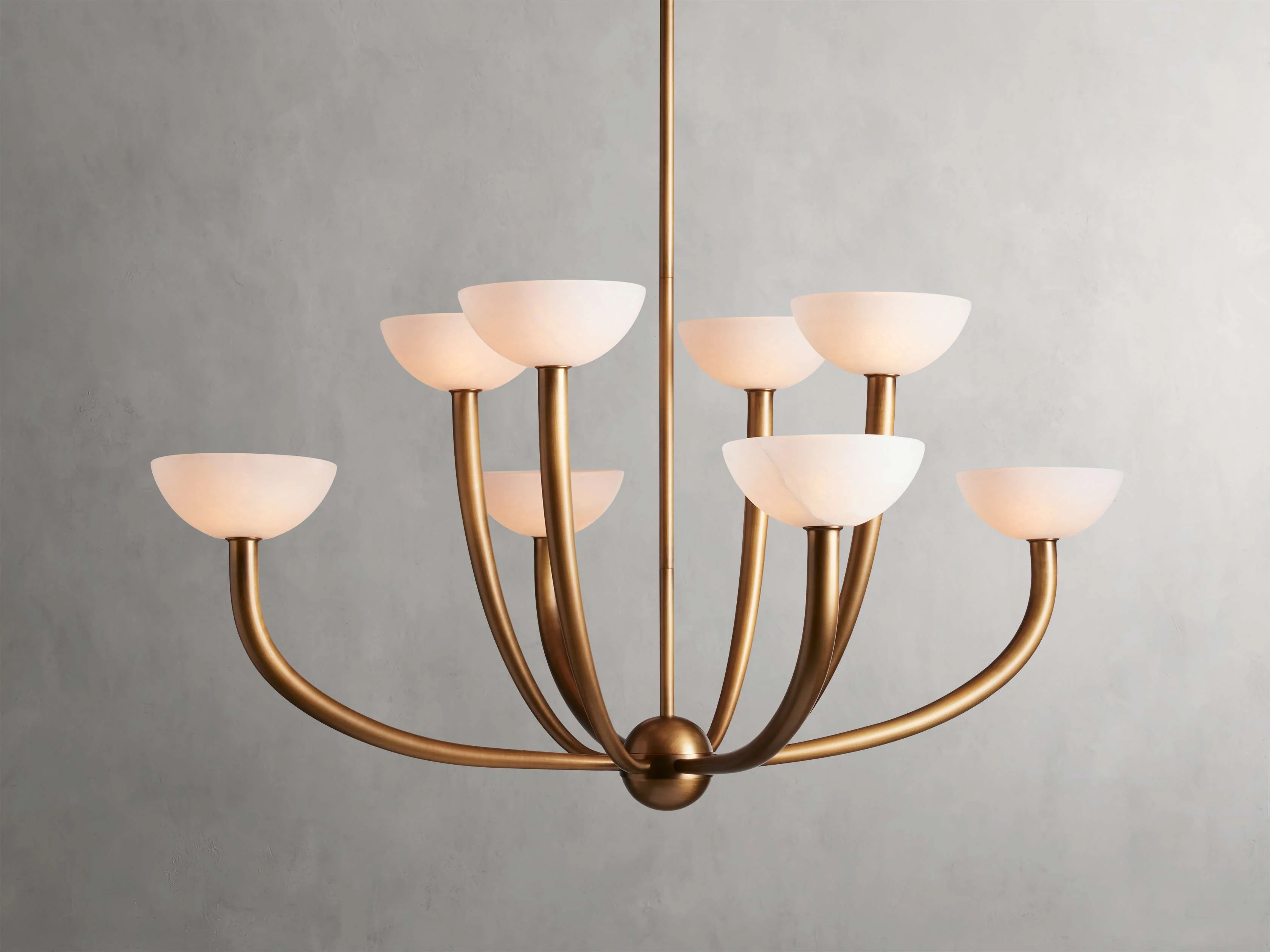 Saguaro Alabaster Patina Round Chandelier - Image 11