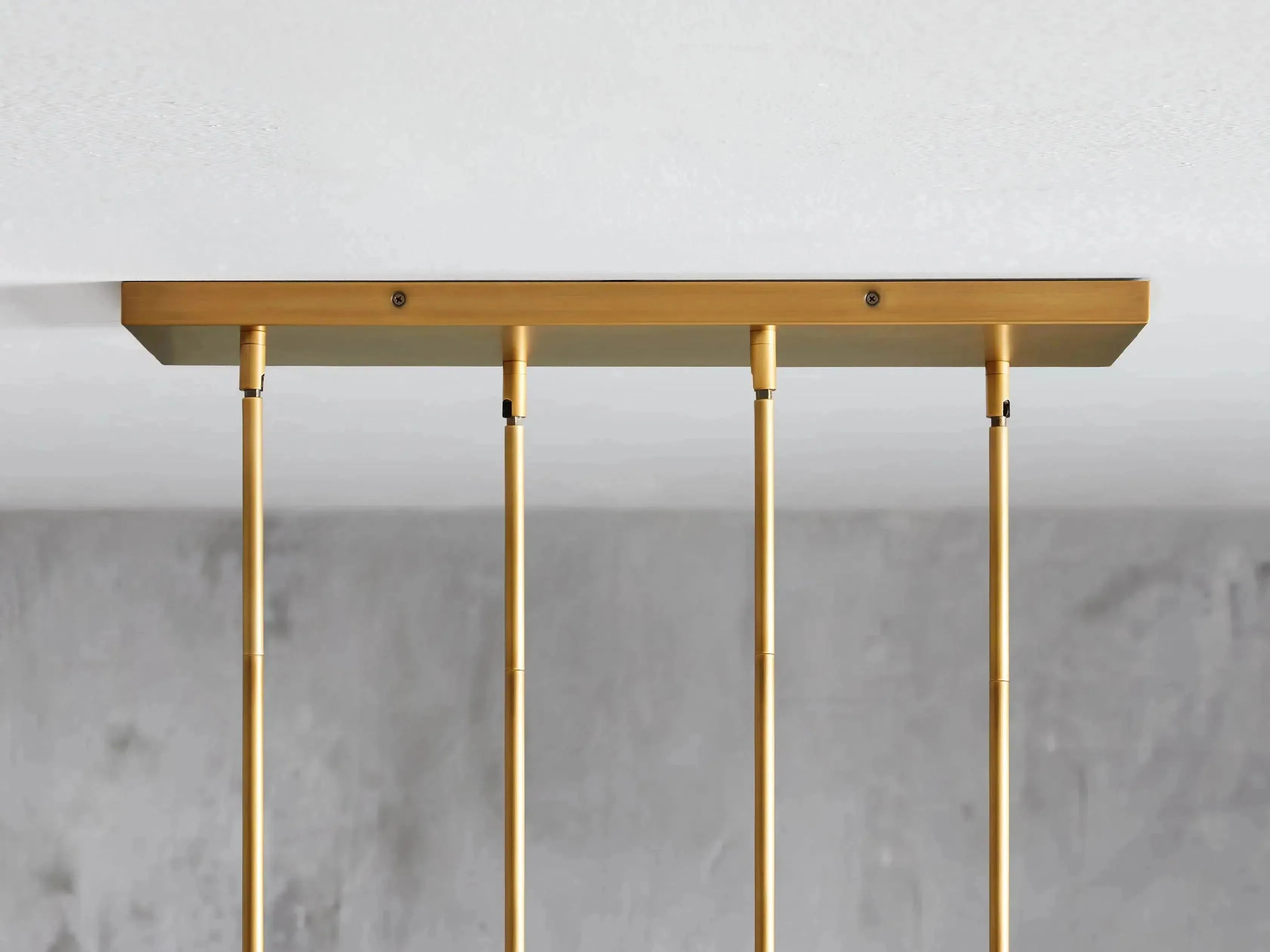 Sayre Ribbed Glass Linear Chandelier - Image 4
