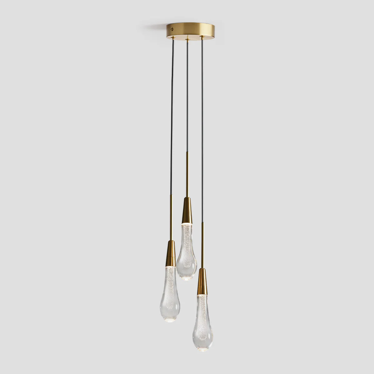 Soltaire Raindrop Crystal Cluster Pendant Light - Image 18