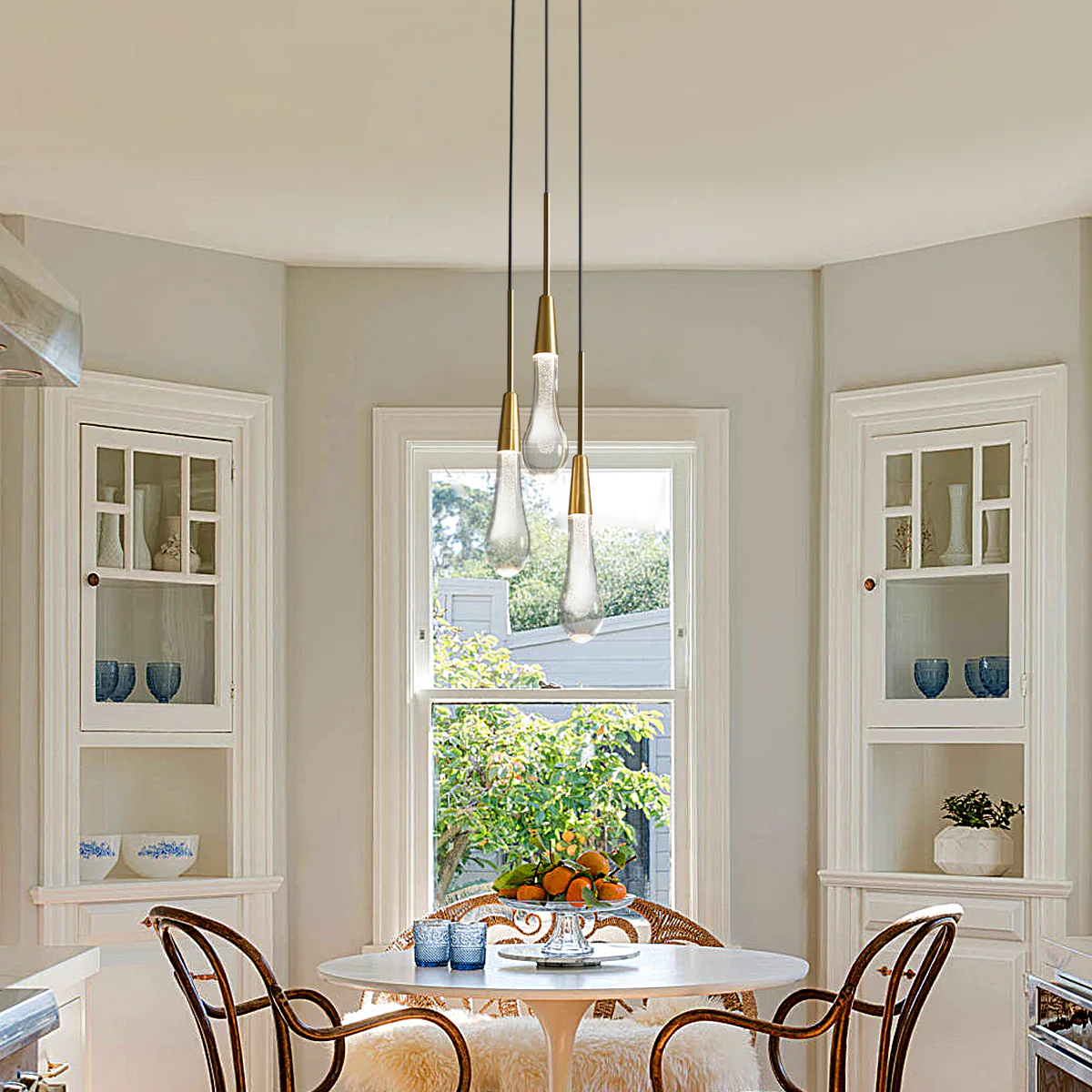 Soltaire Raindrop Crystal Cluster Pendant Light - Image 21
