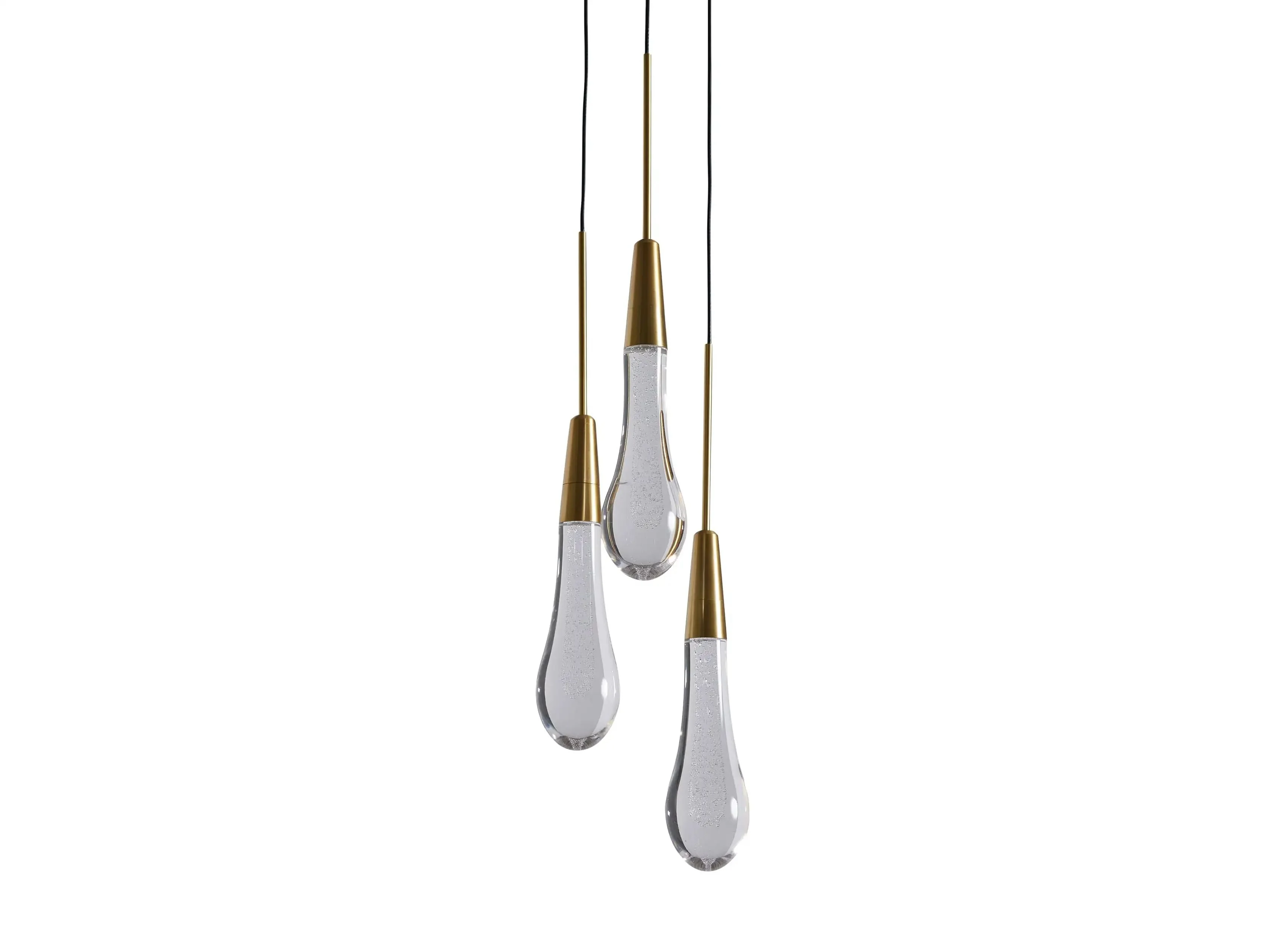 Soltaire Raindrop Crystal Cluster Pendant Light - Image 6