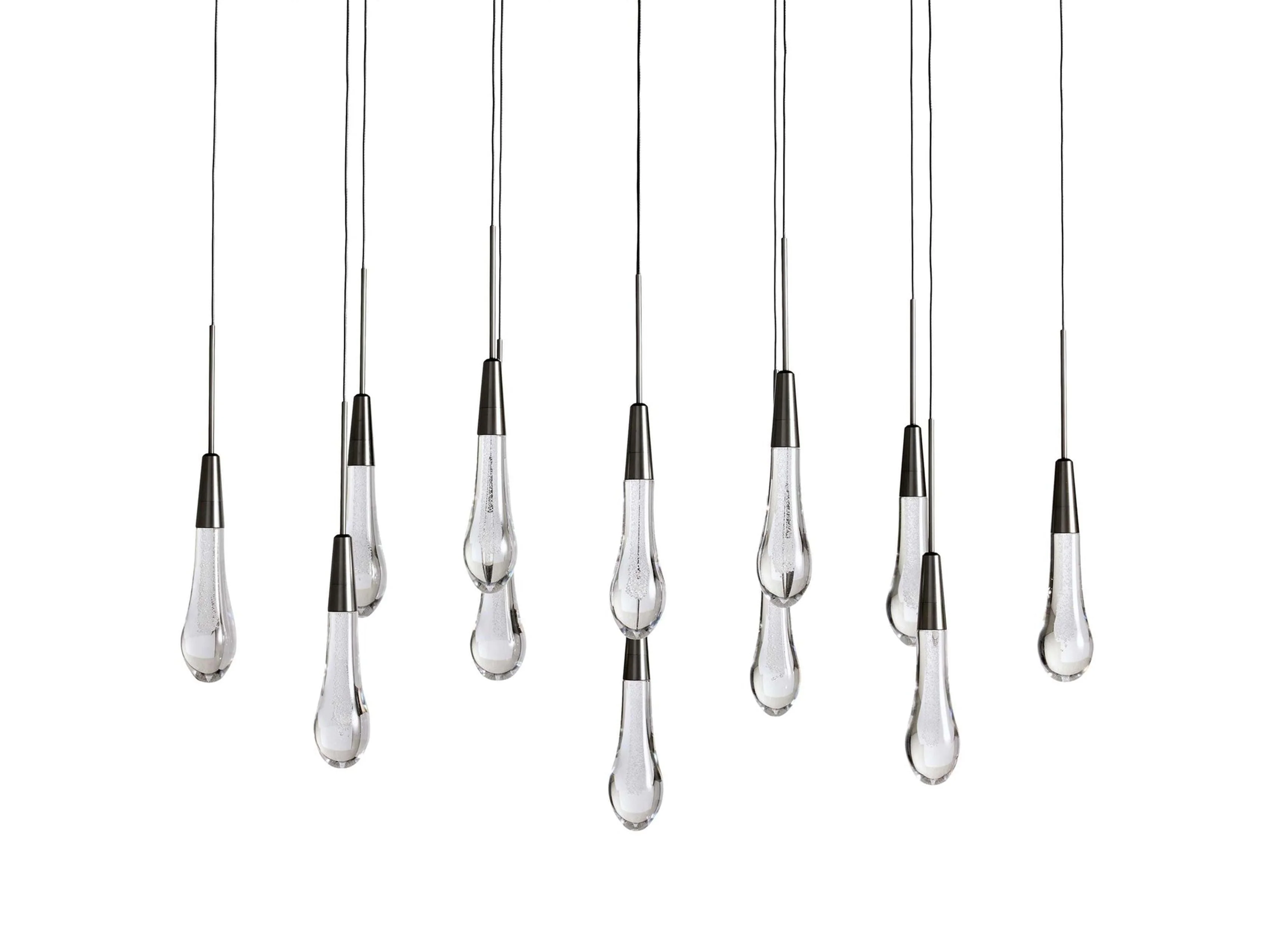 Soltaire Raindrop Crystal Linear Chandelier - Image 13