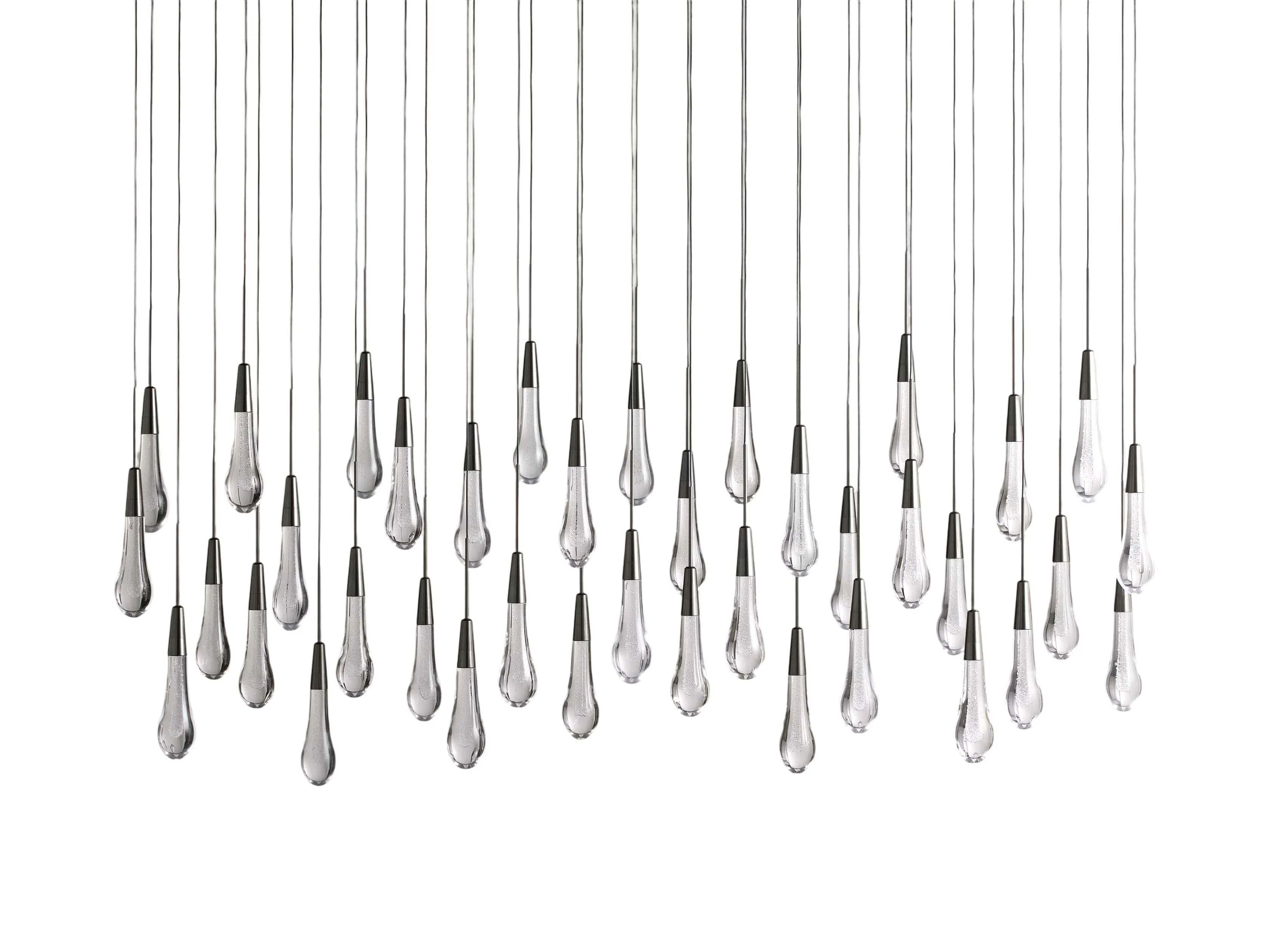 Soltaire Raindrop Crystal Linear Chandelier - Image 49