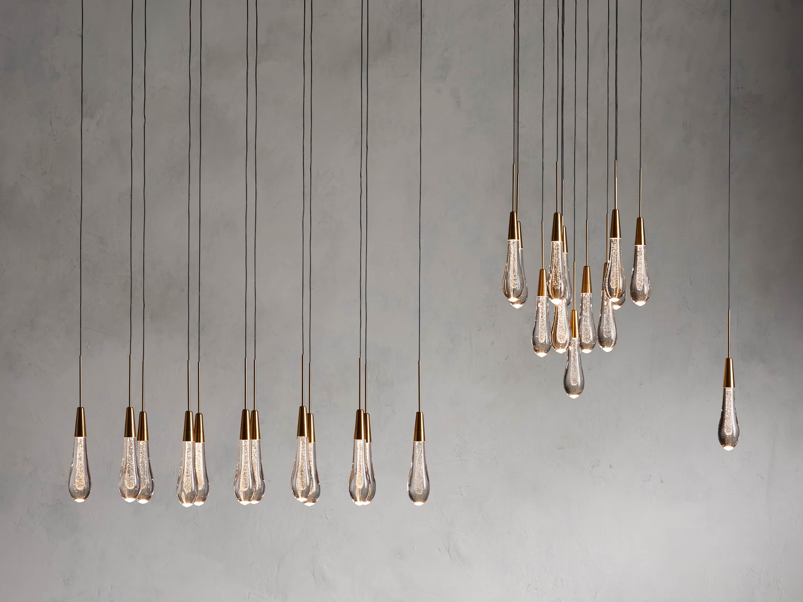 Soltaire Raindrop Crystal Linear Chandelier - Image 56
