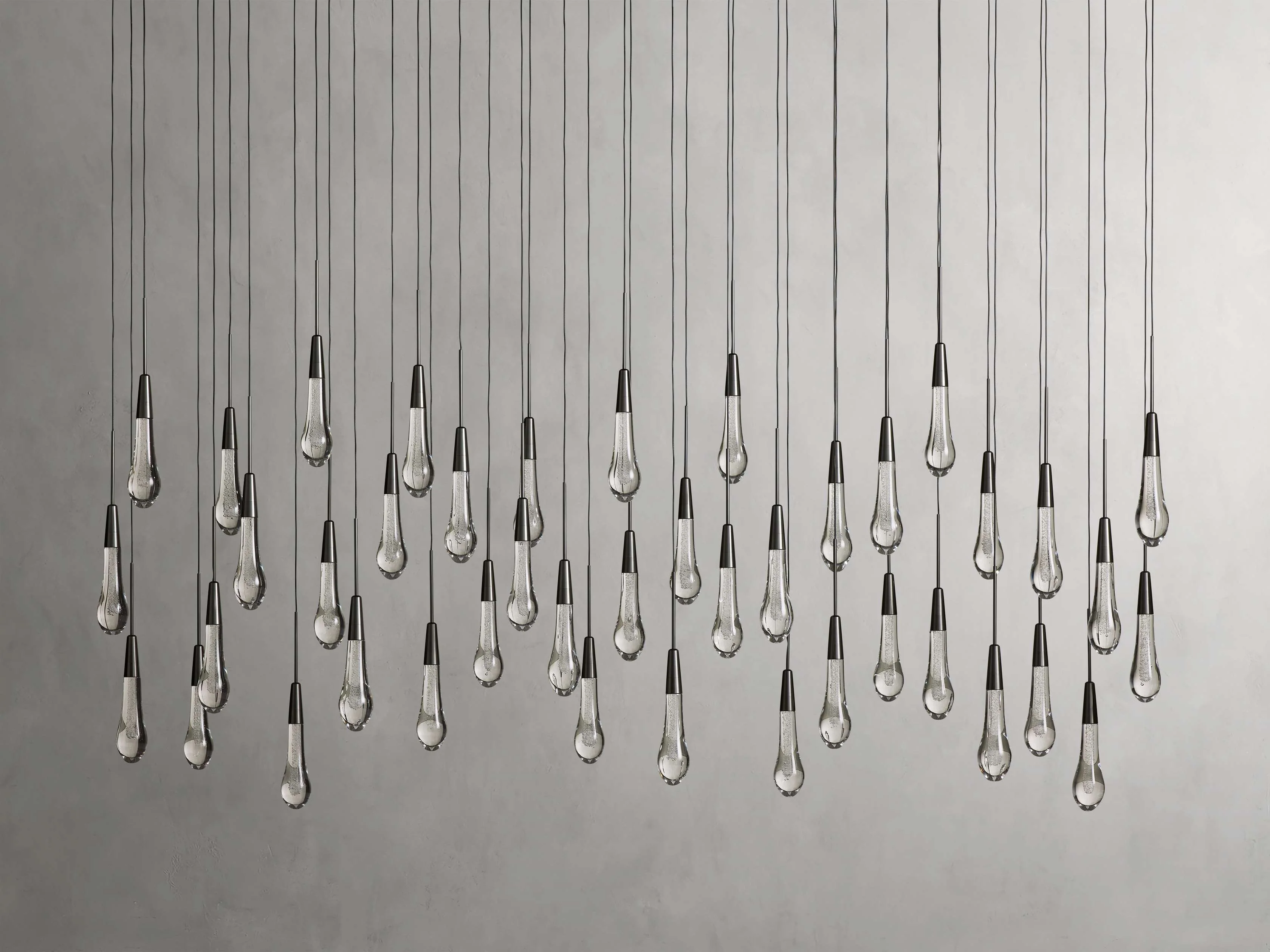 Soltaire Raindrop Crystal Linear Chandelier - Image 65