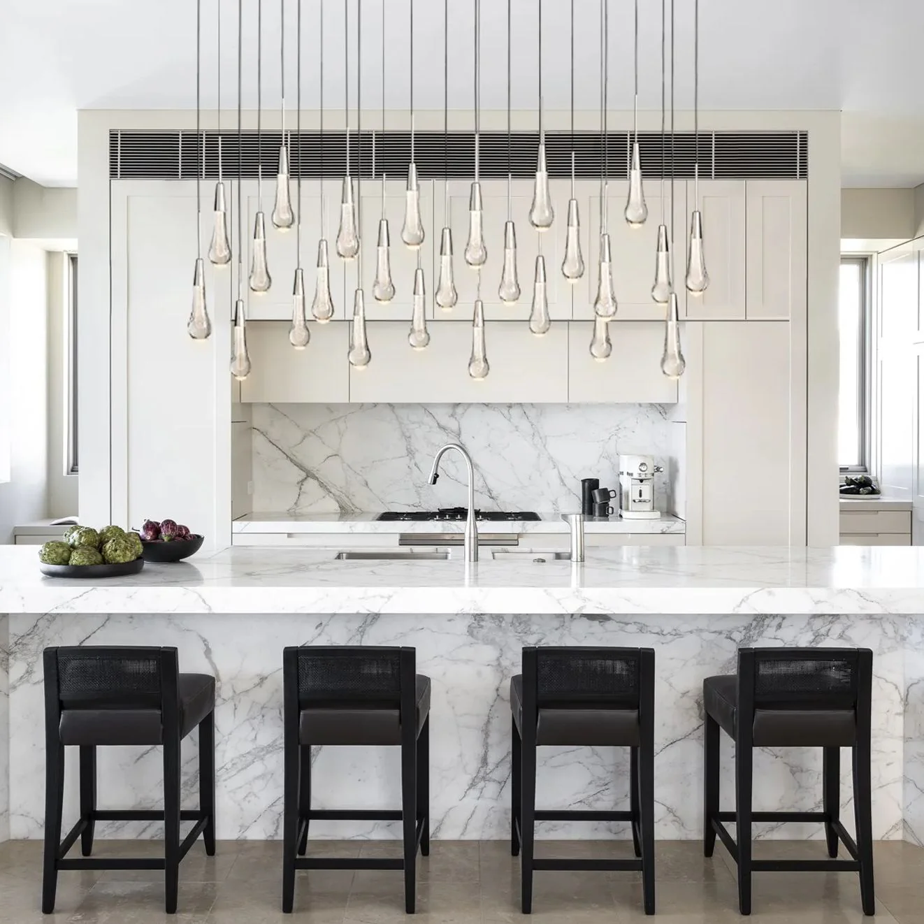 Soltaire Raindrop Crystal Linear Chandelier - Image 77