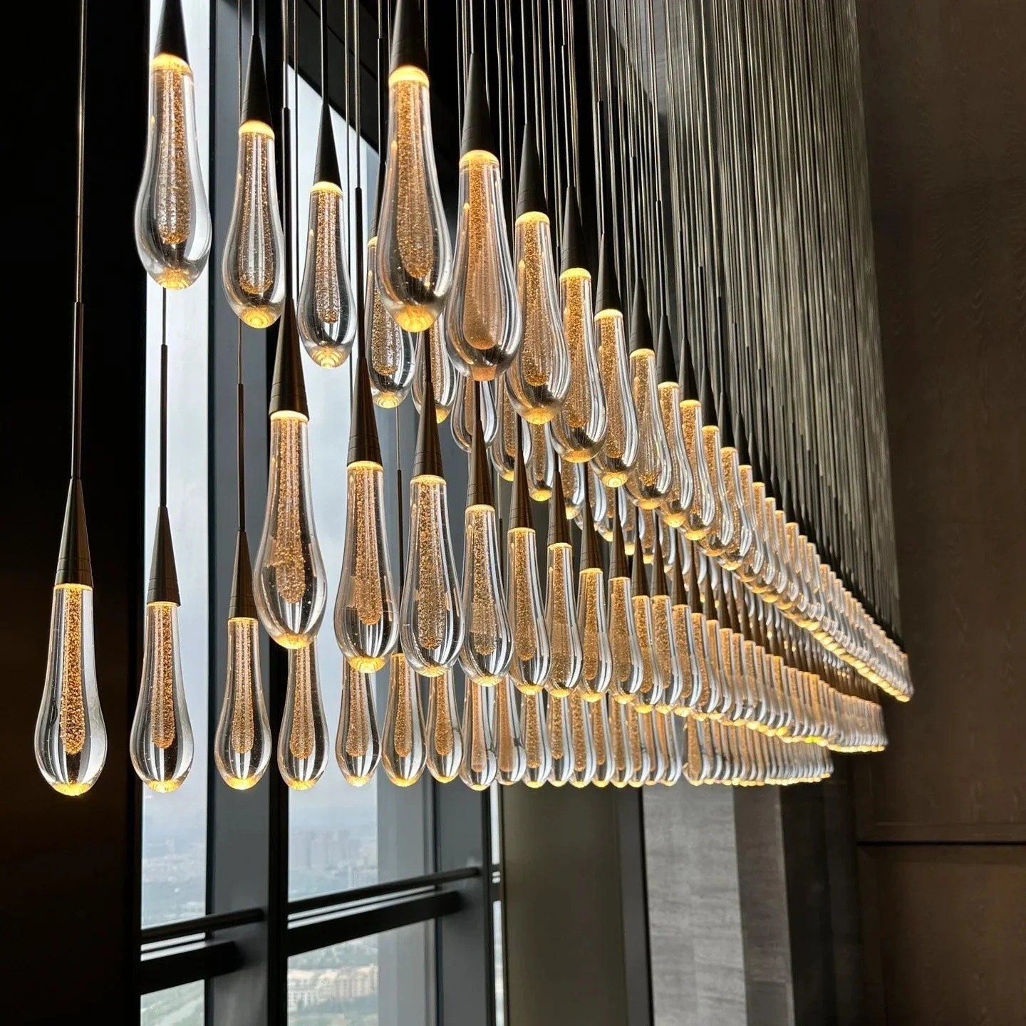 Soltaire Raindrop Crystal Linear Chandelier - Image 96