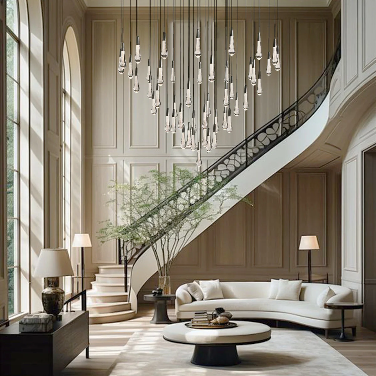 Soltaire Raindrop Crystal Round Chandelier - Image 78