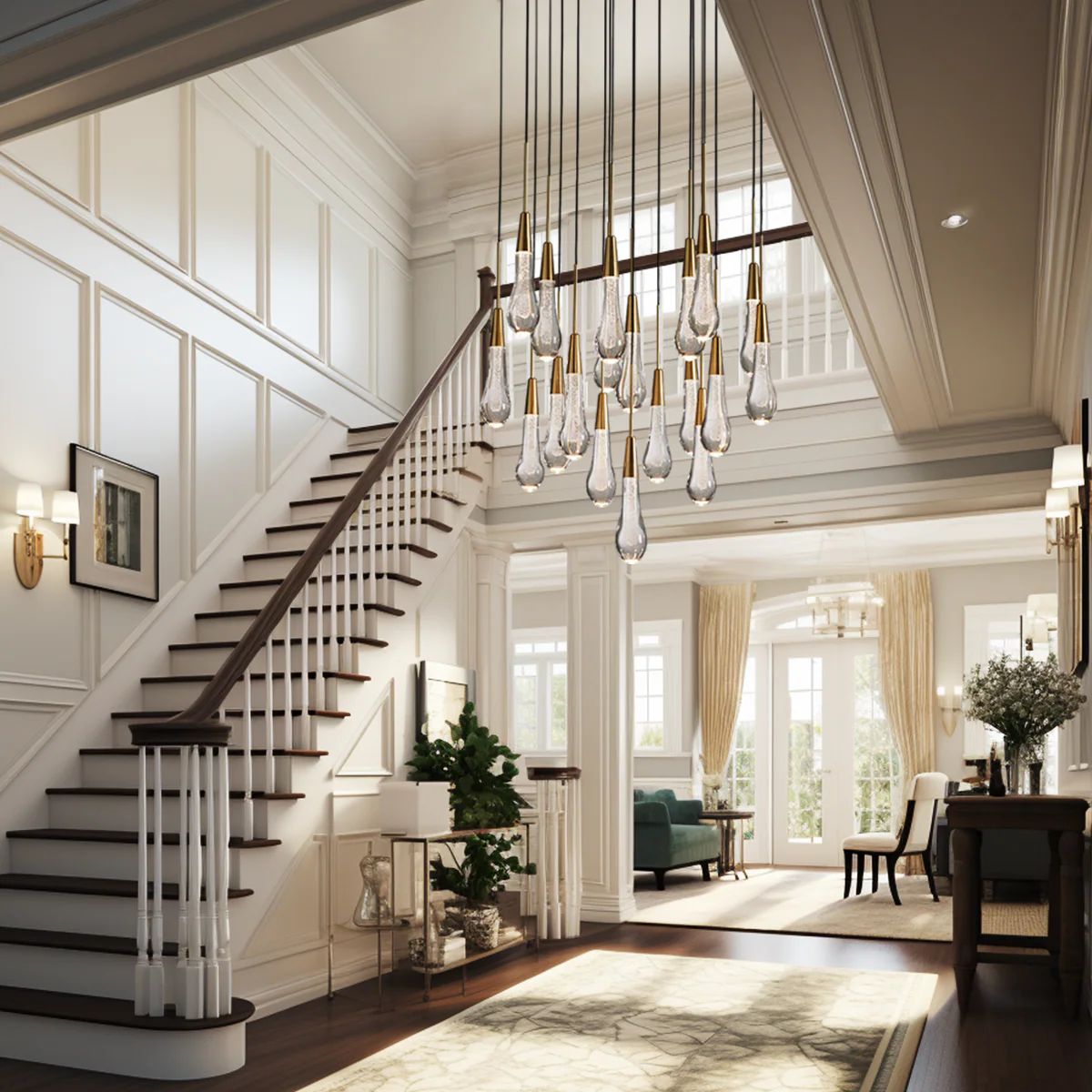 Soltaire Raindrop Crystal Round Chandelier - Image 82