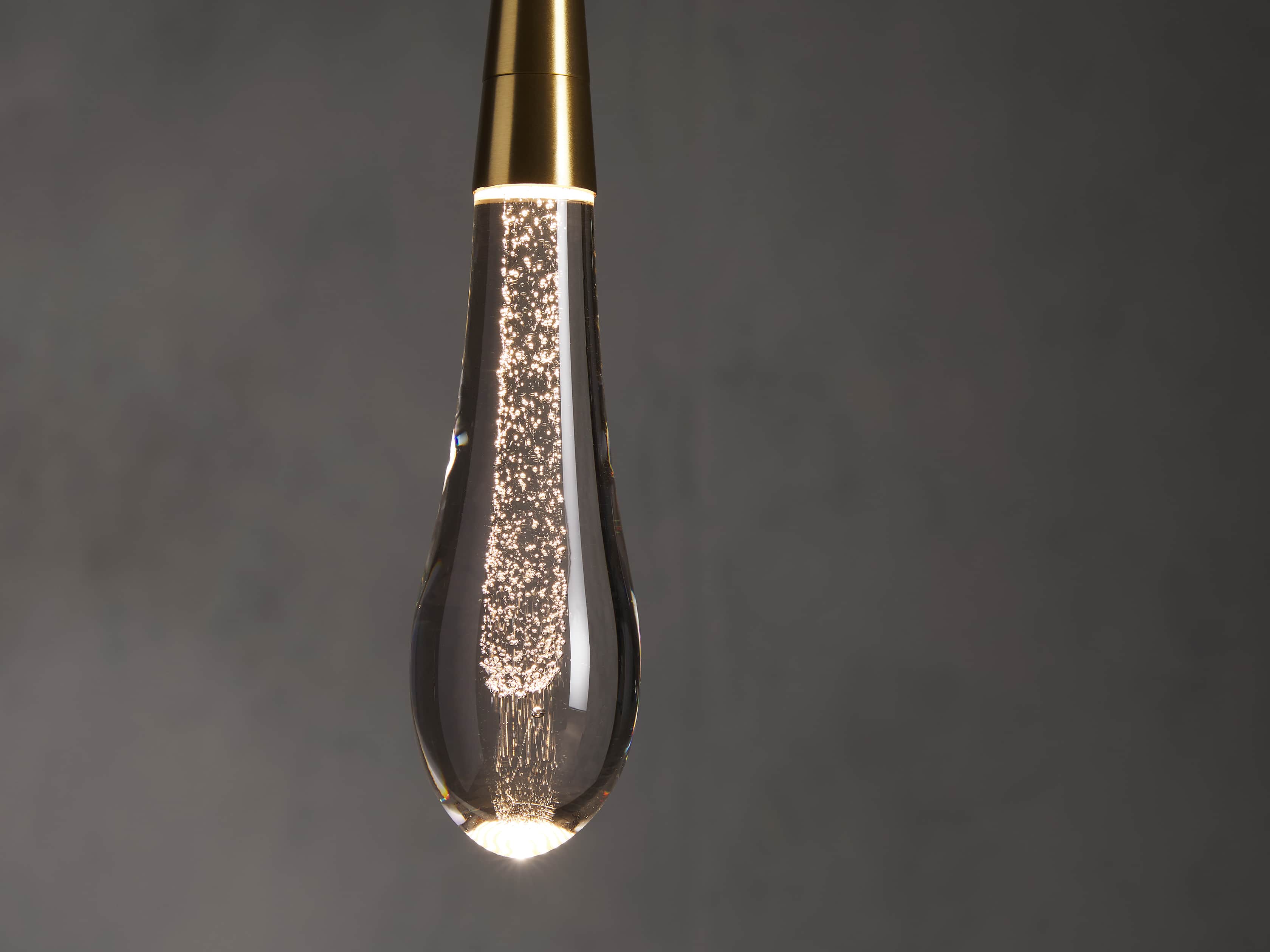 Soltaire Raindrop Crystal Single Pendant Light - Image 4