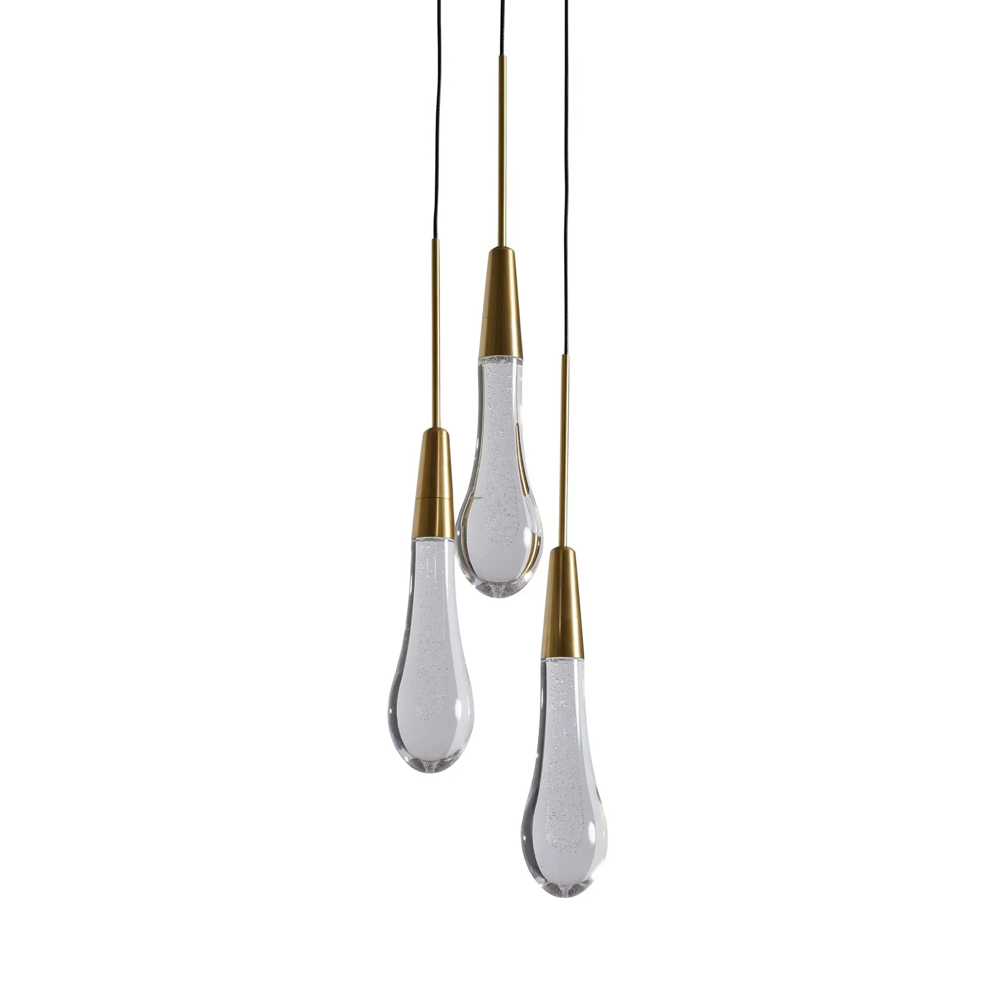 Soltaire Raindrop Glass Cluster Pendant Light - Image 14