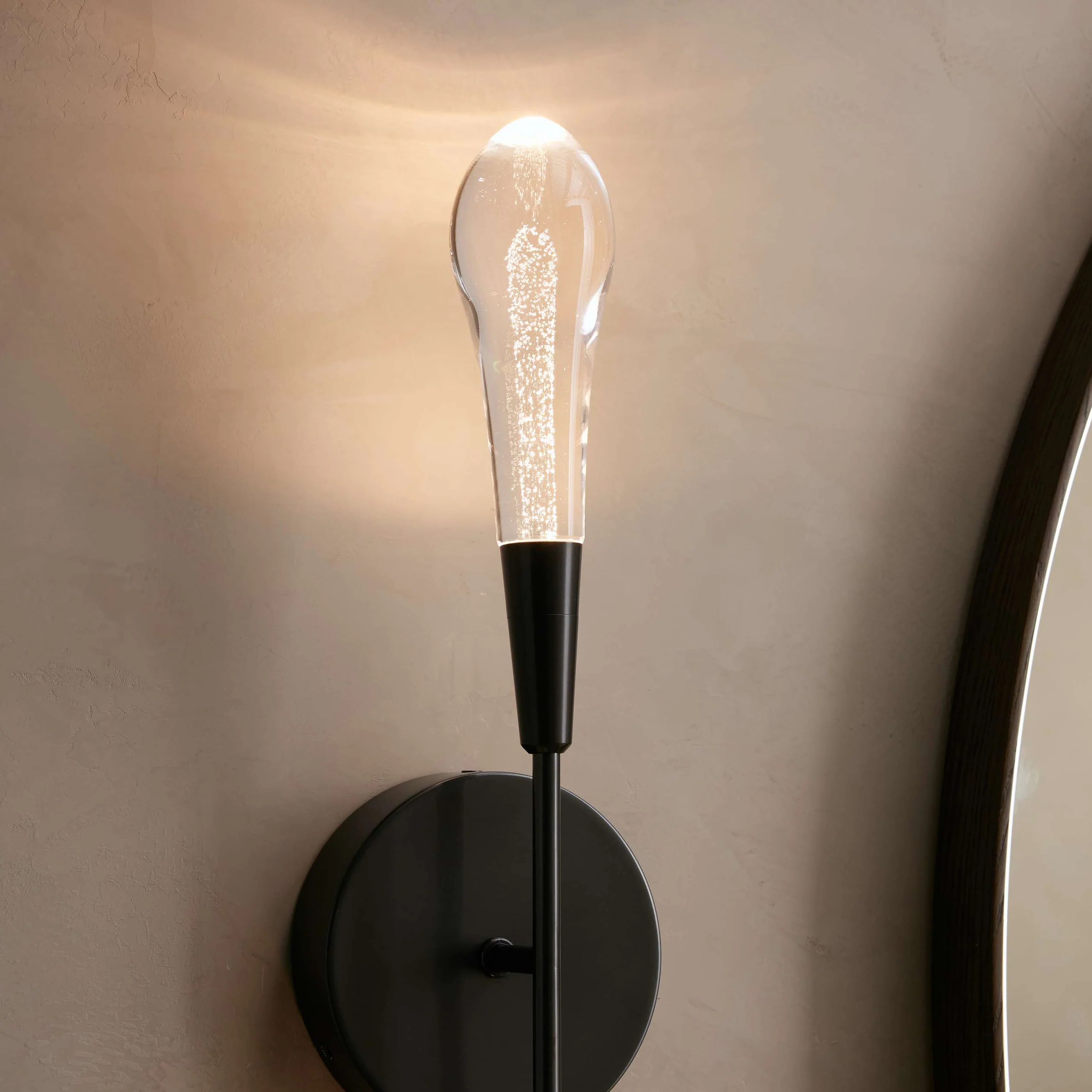 Soltaire Raindrop Glass Wall Sconce - Image 22