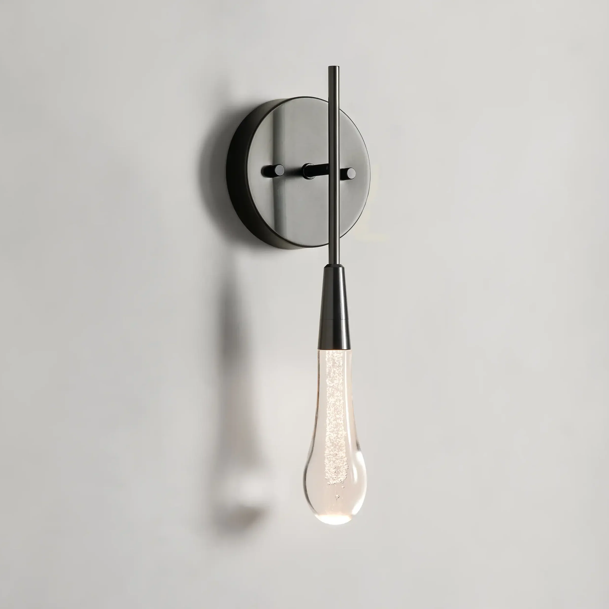 Soltaire Raindrop Glass Wall Sconce - Image 3