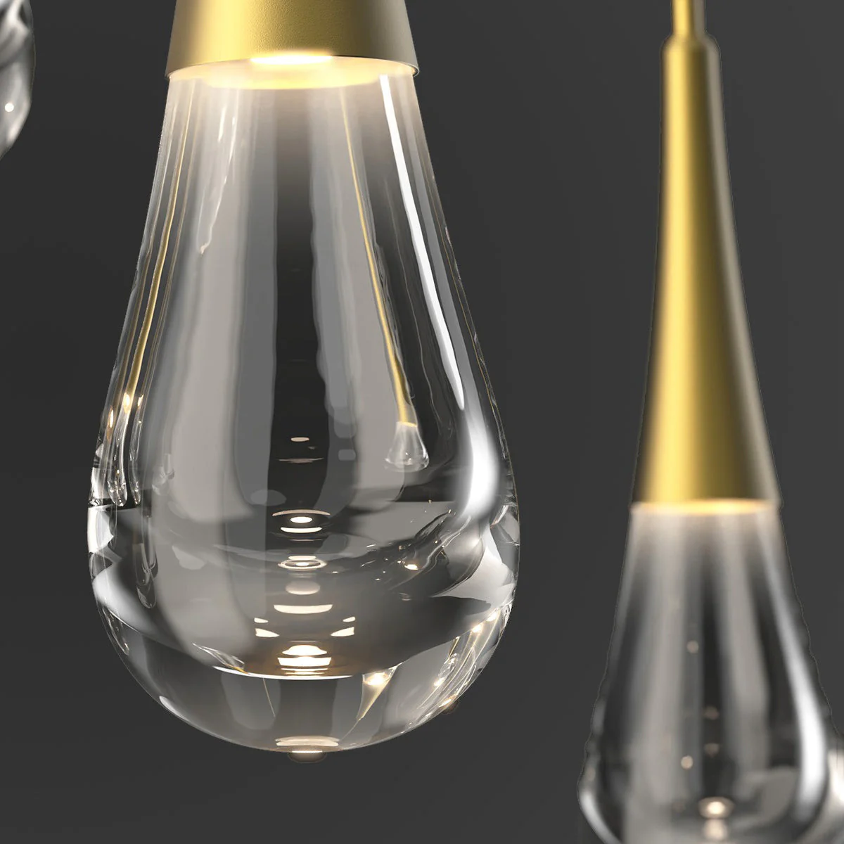 Water Drop Liquid Rectangle Chandelier - Image 12