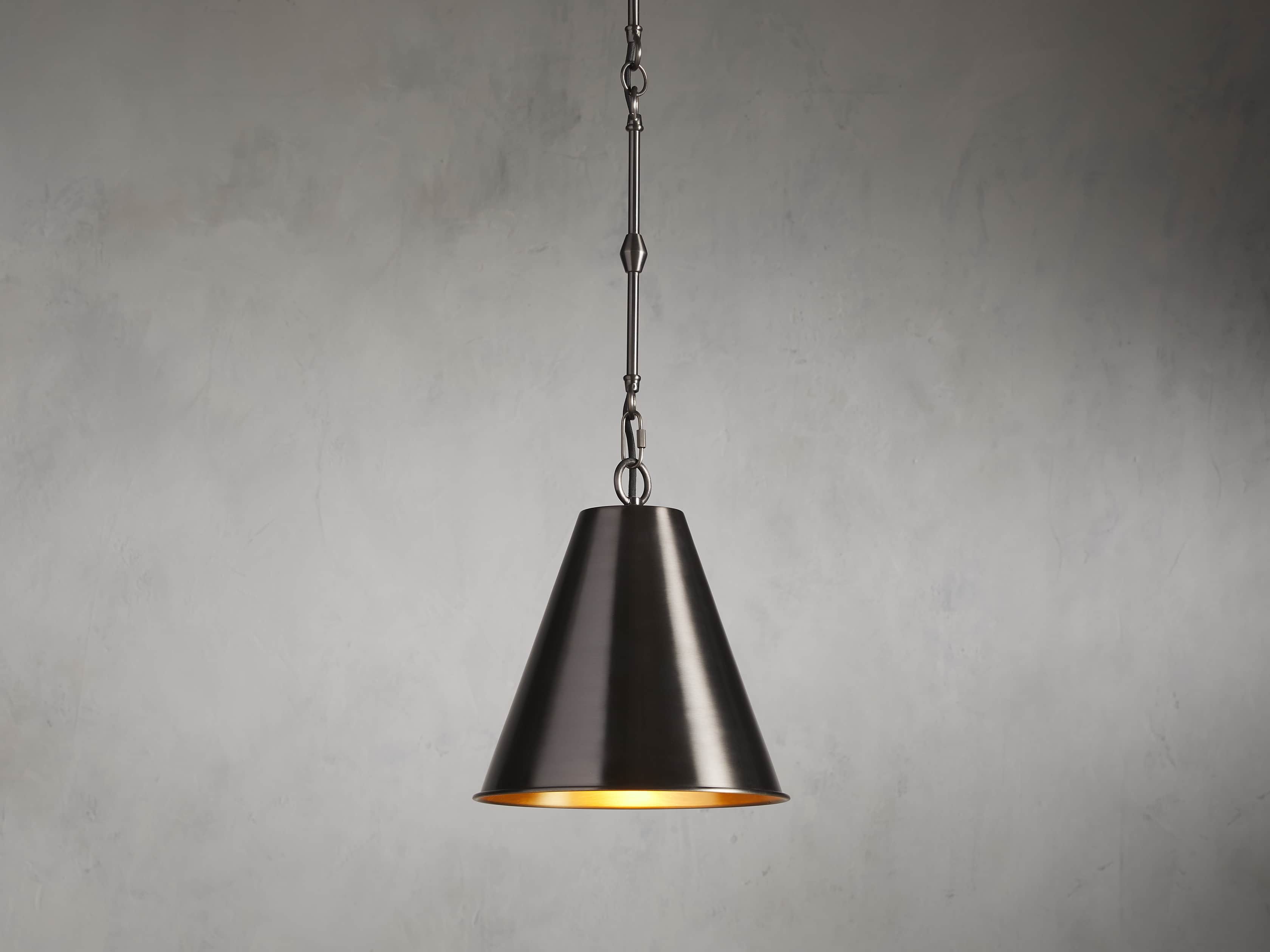 Watley Metallic Cone Pendant Light - Image 7