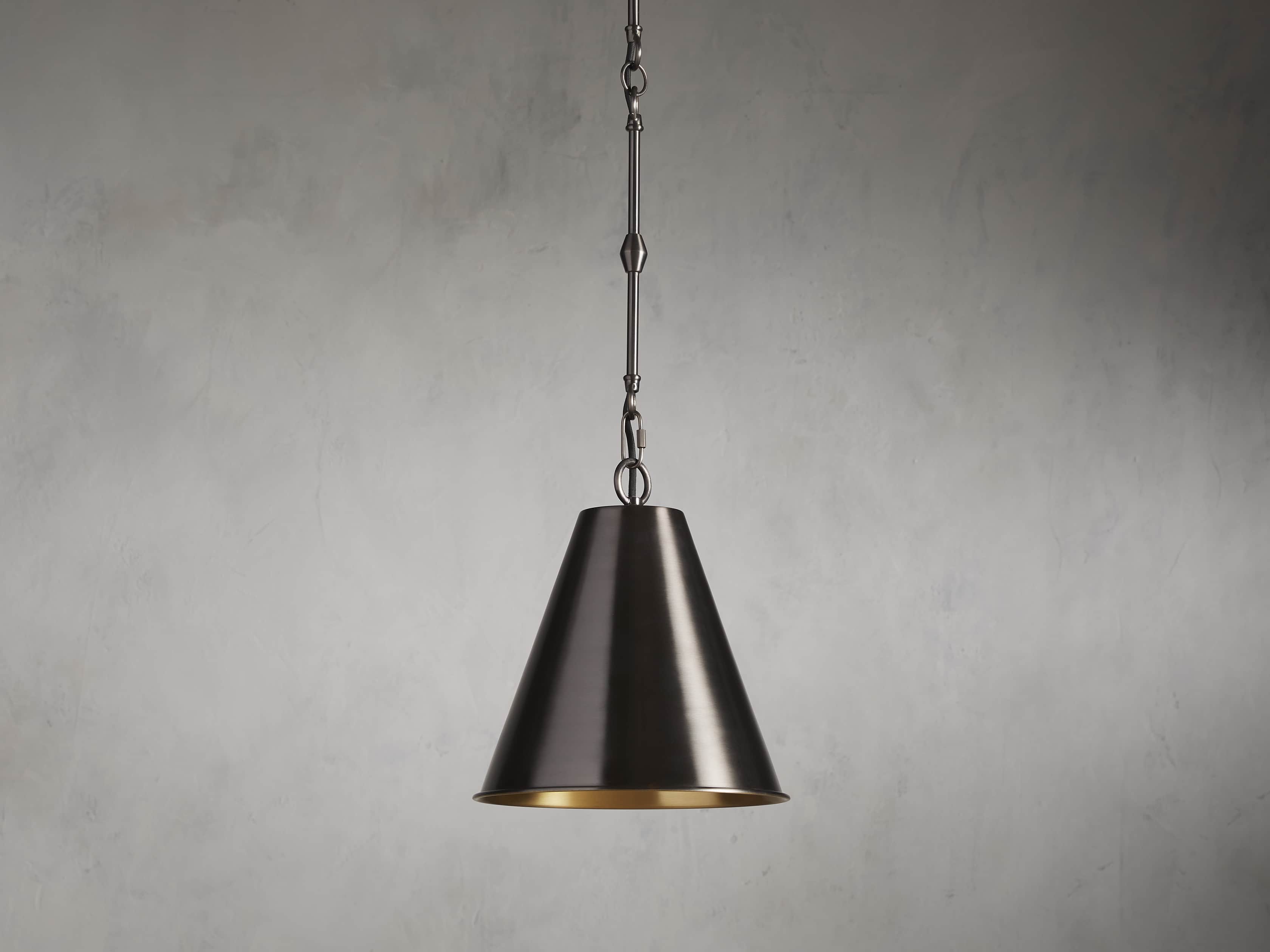 Watley Metallic Cone Pendant Light - Image 8
